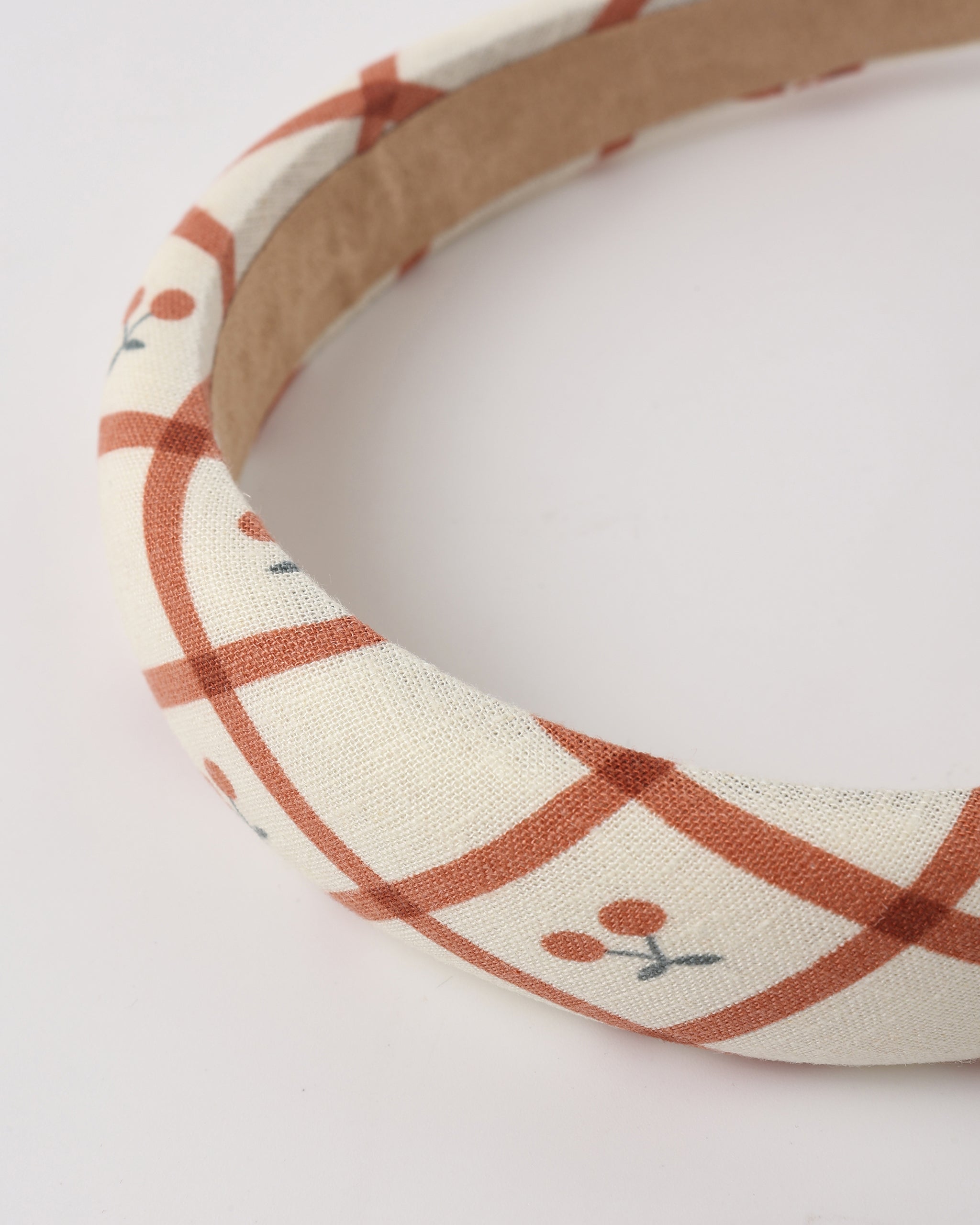 Padded Headband || Cherry Check