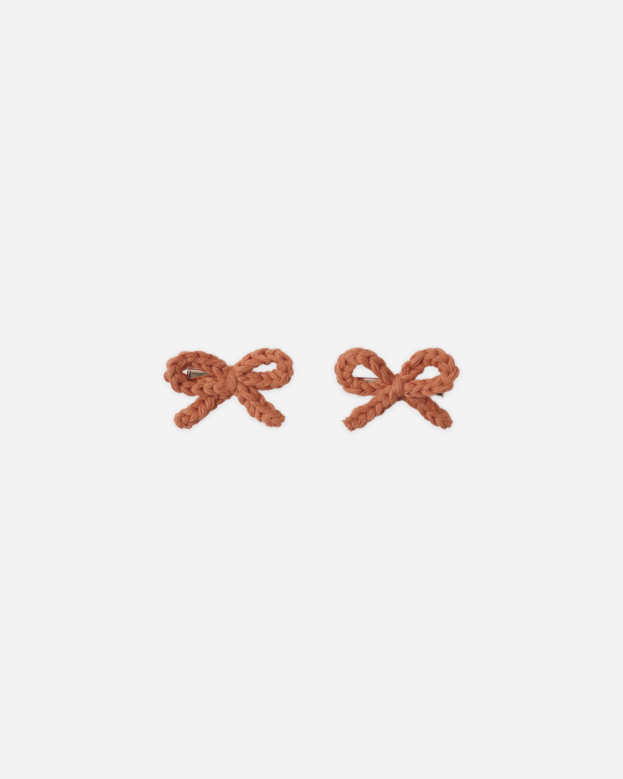 Crochet Bow Clips || Poppy