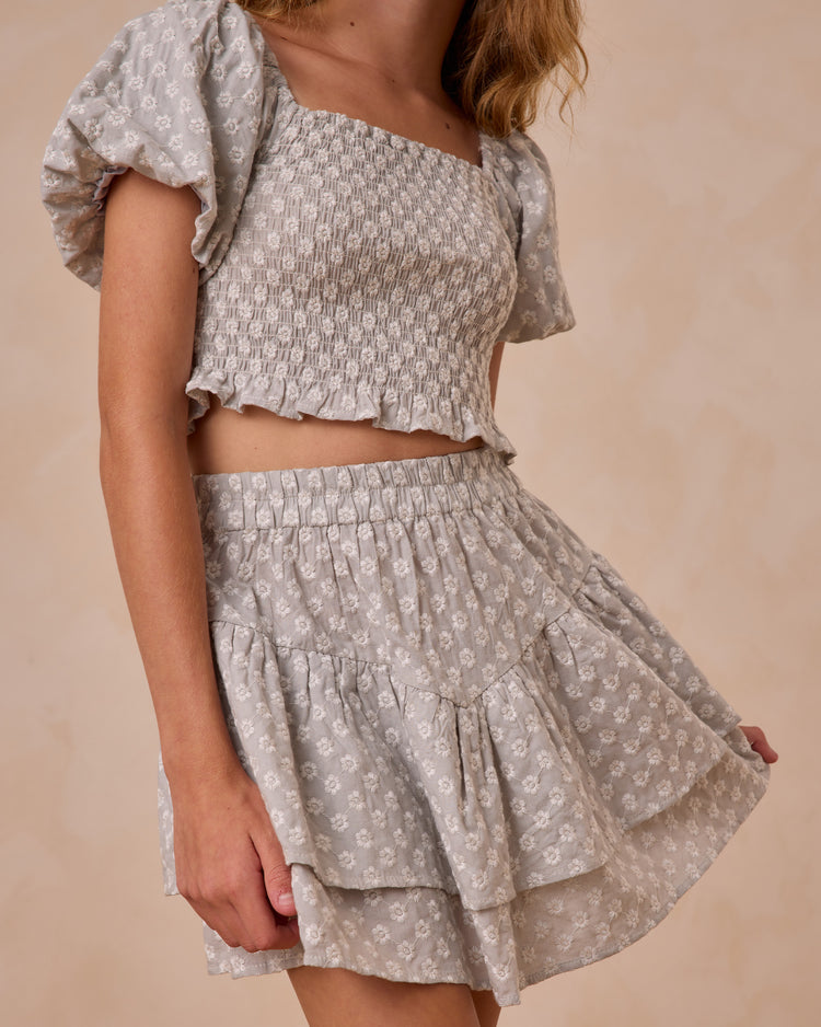 Tiered Mini Skirt | Seafoam (Teens)