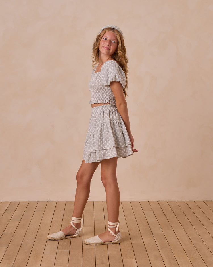 Tiered Mini Skirt | Seafoam (Teens)