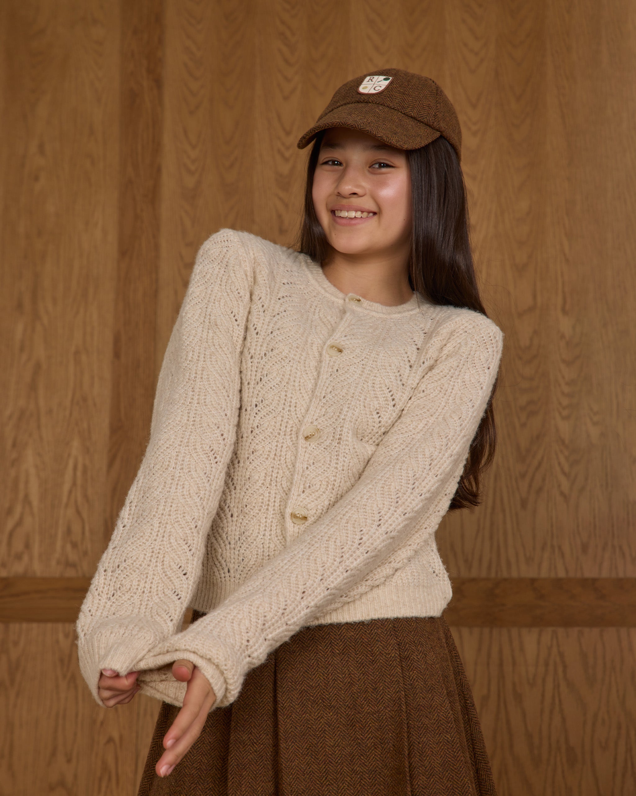 Cheyenne Cardigan || Heathered Oatmeal - Teen