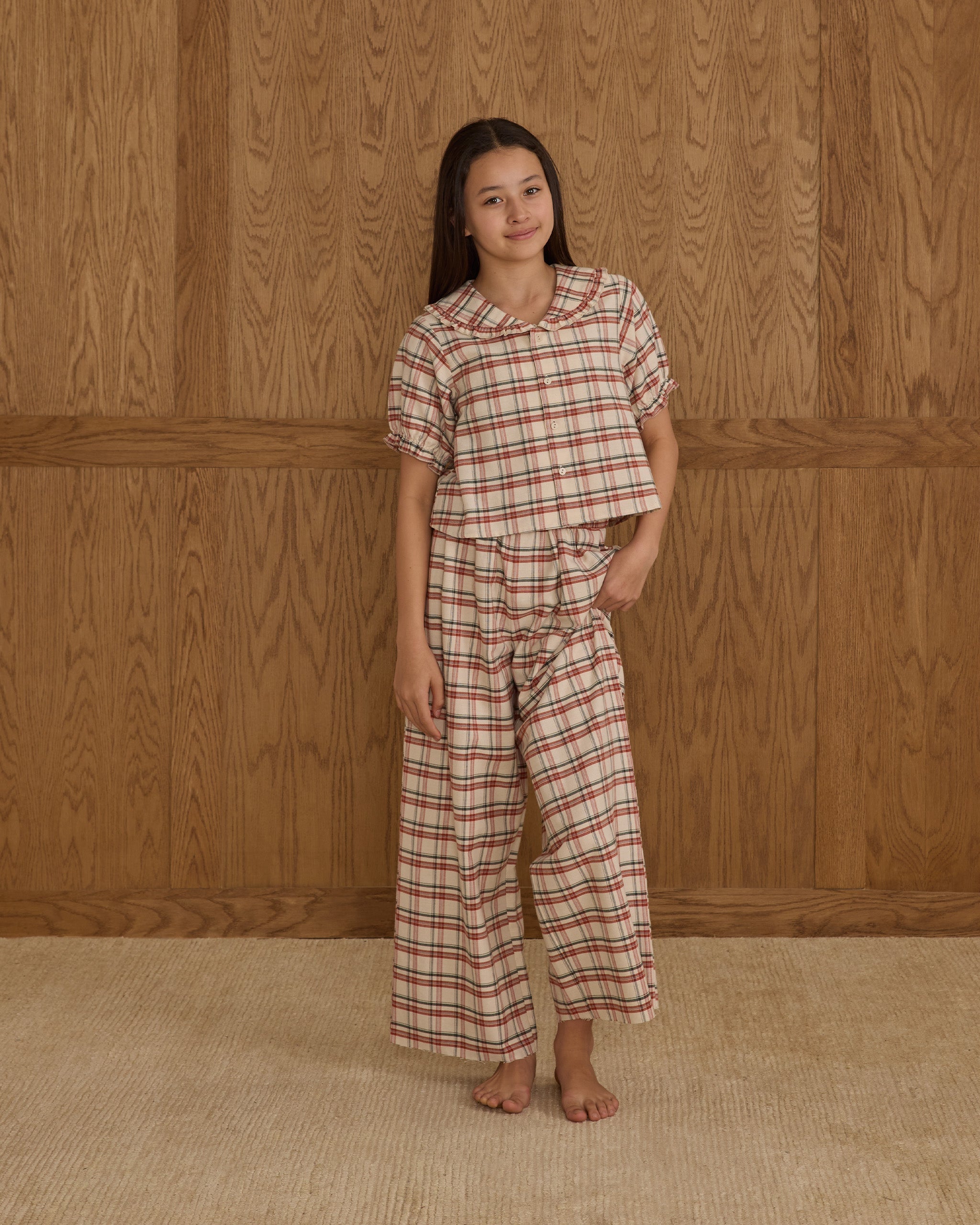 Ruffle Pajamas || Holiday Flannel - Teens