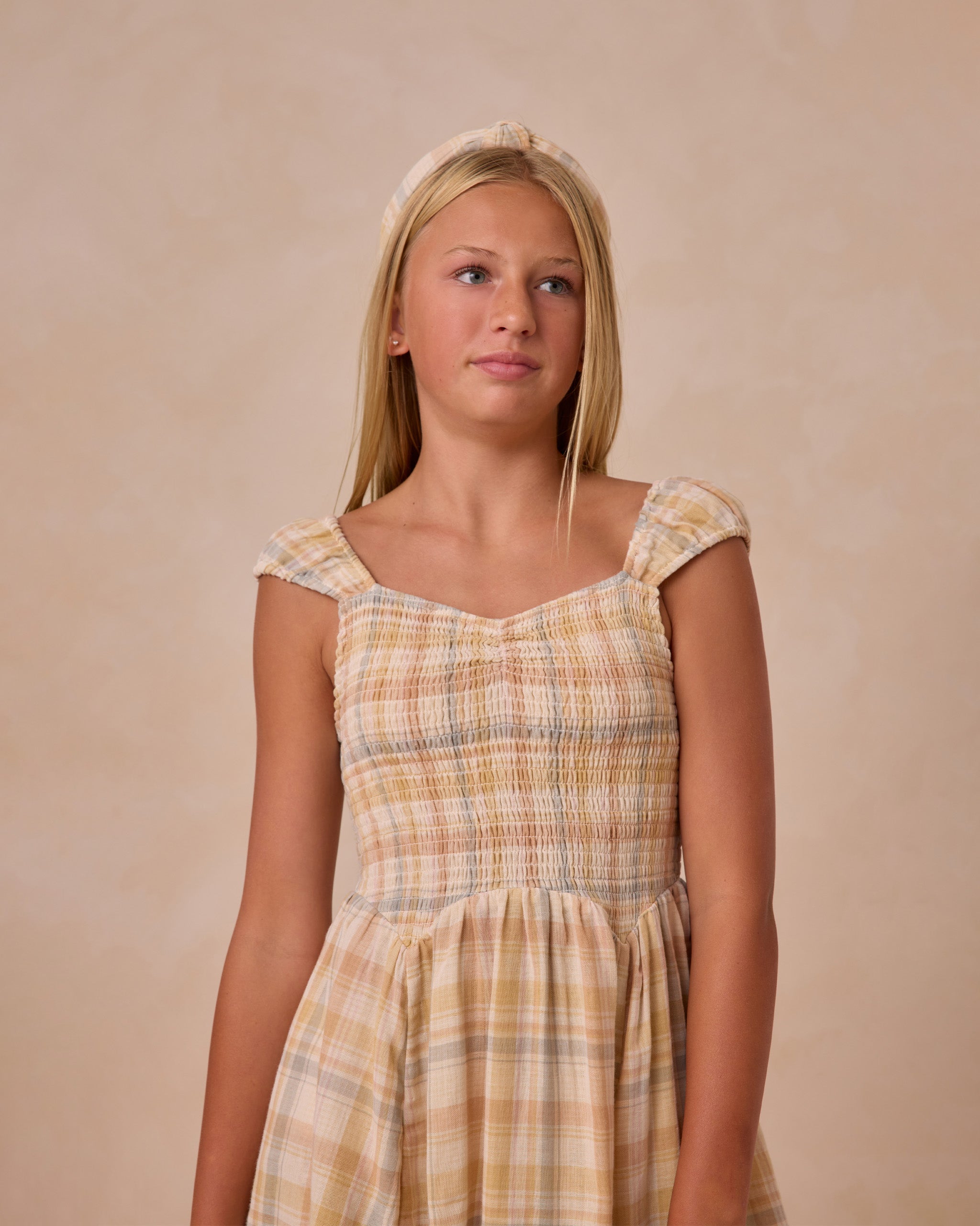 Kalina Dress || Pastel Plaid