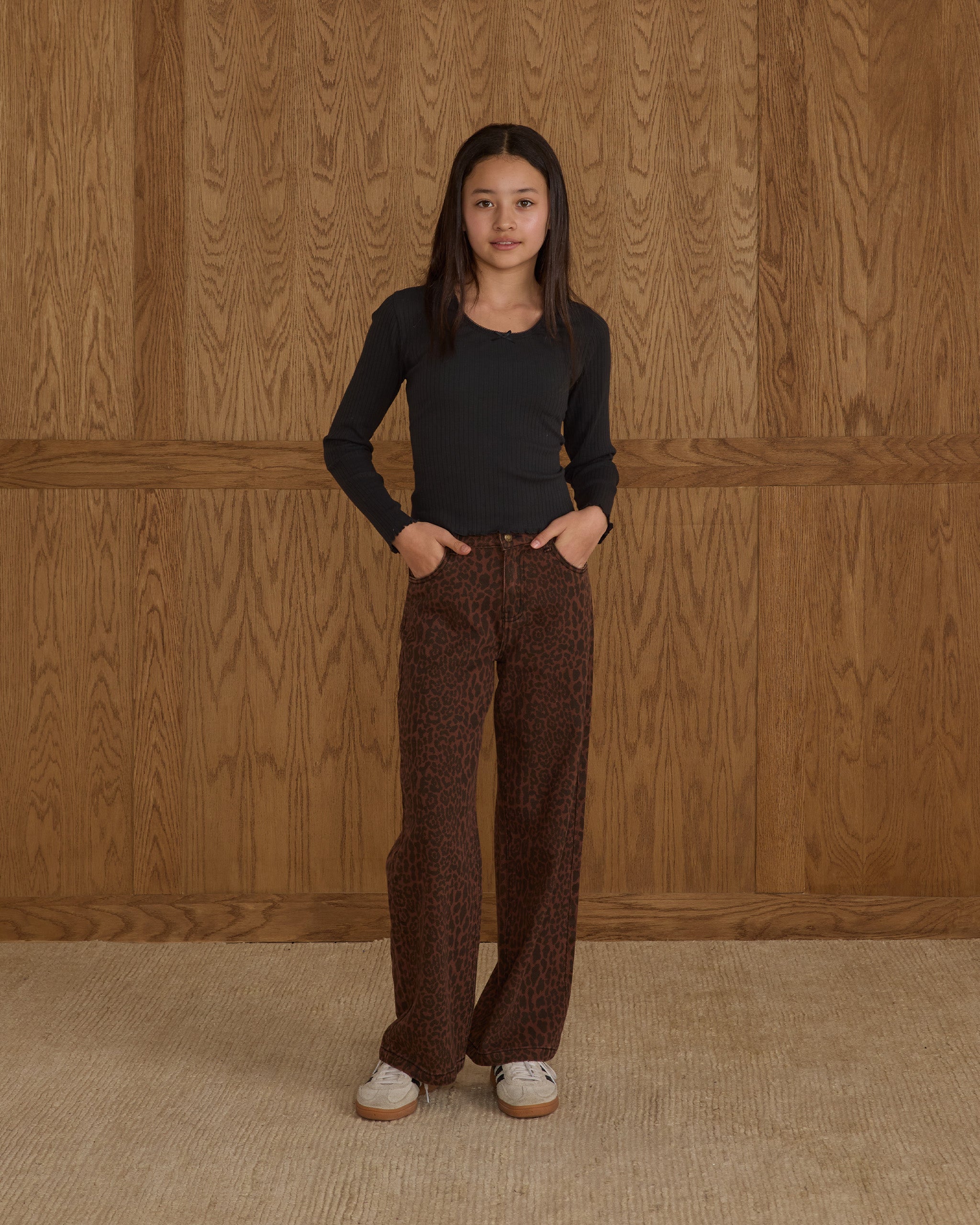 Ribbed Long Sleeve || Black - Teen
