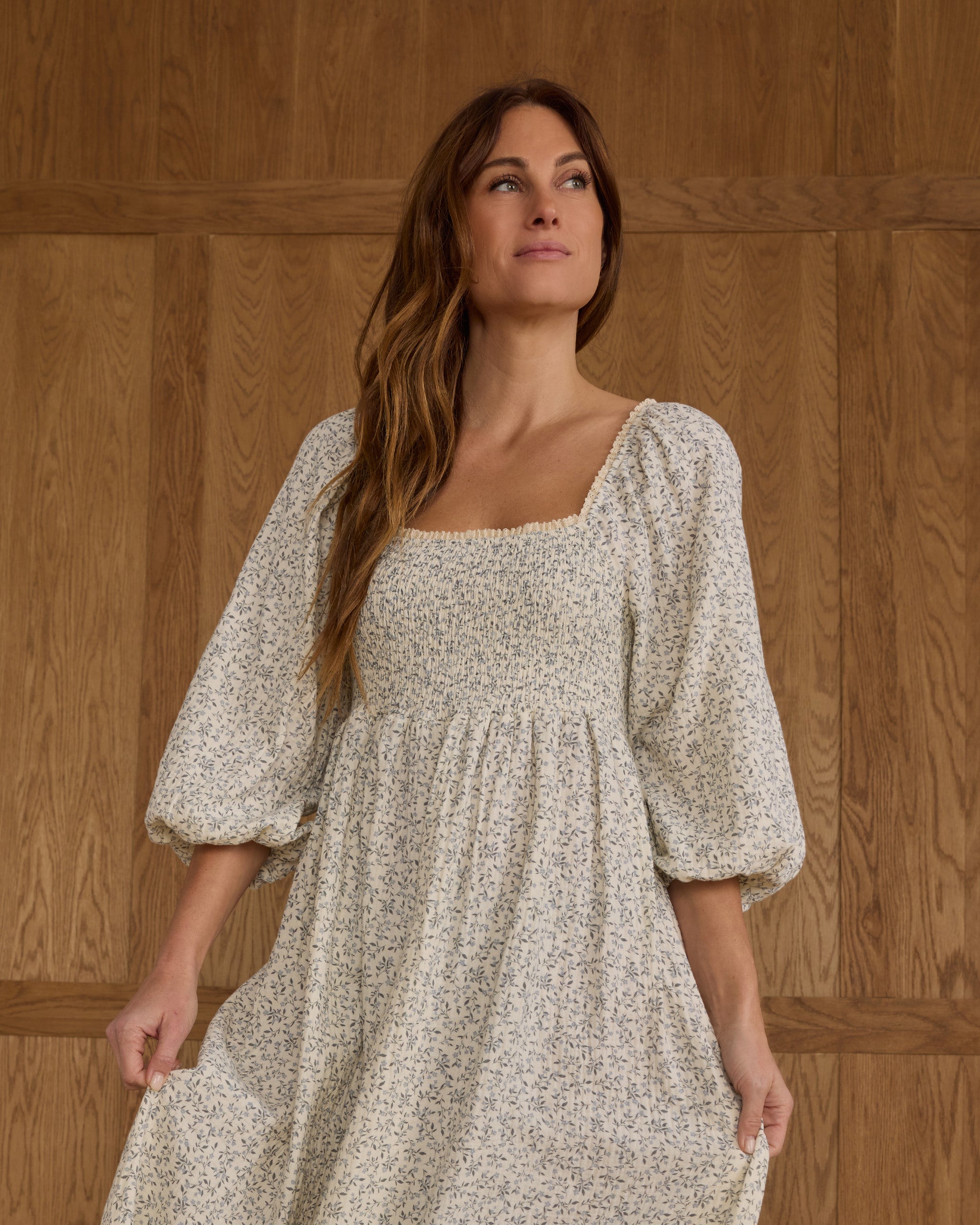 Della Dress || Blue Vines