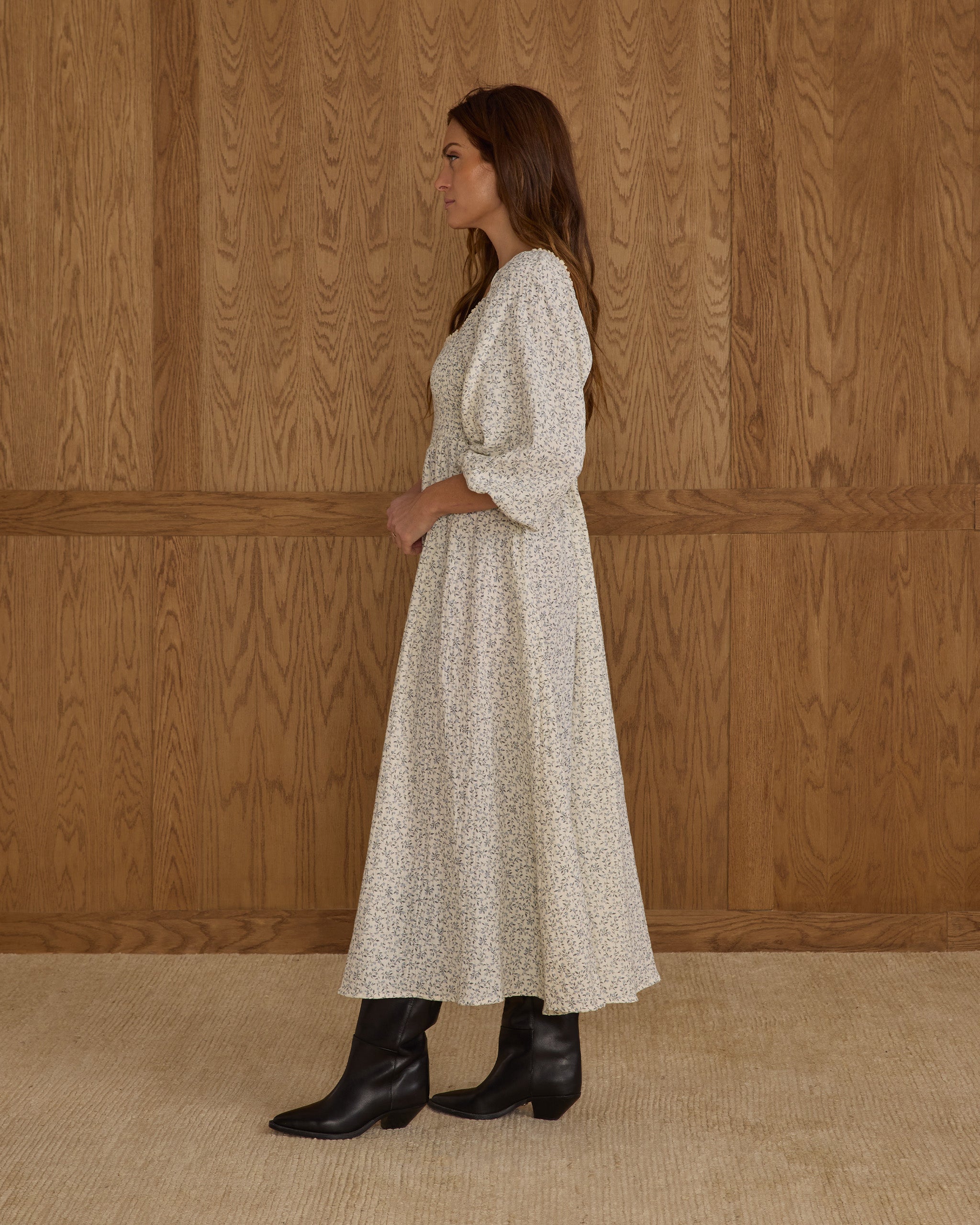 Della Dress || Blue Vines