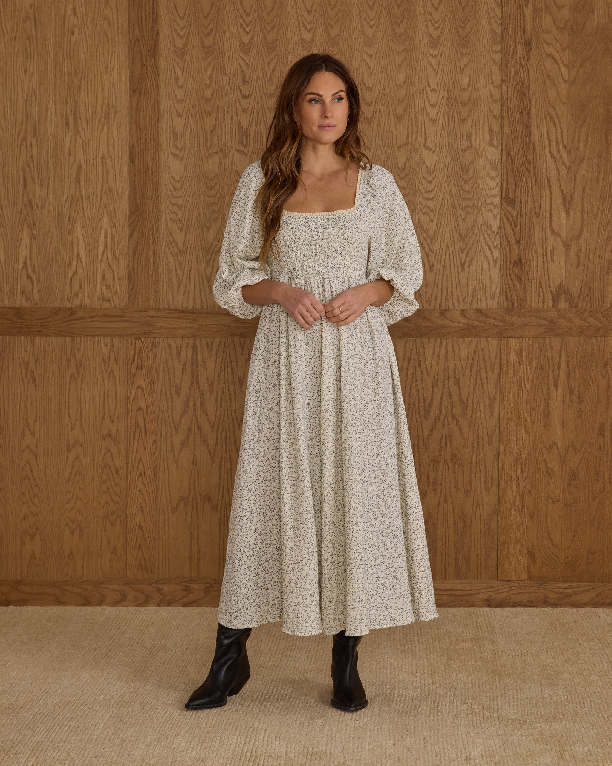 Della Dress || Blue Vines