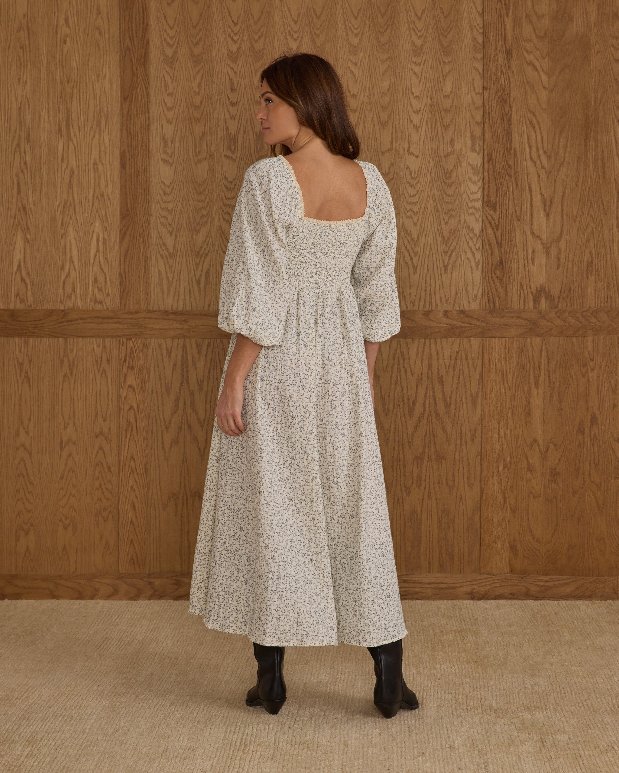 Della Dress || Blue Vines