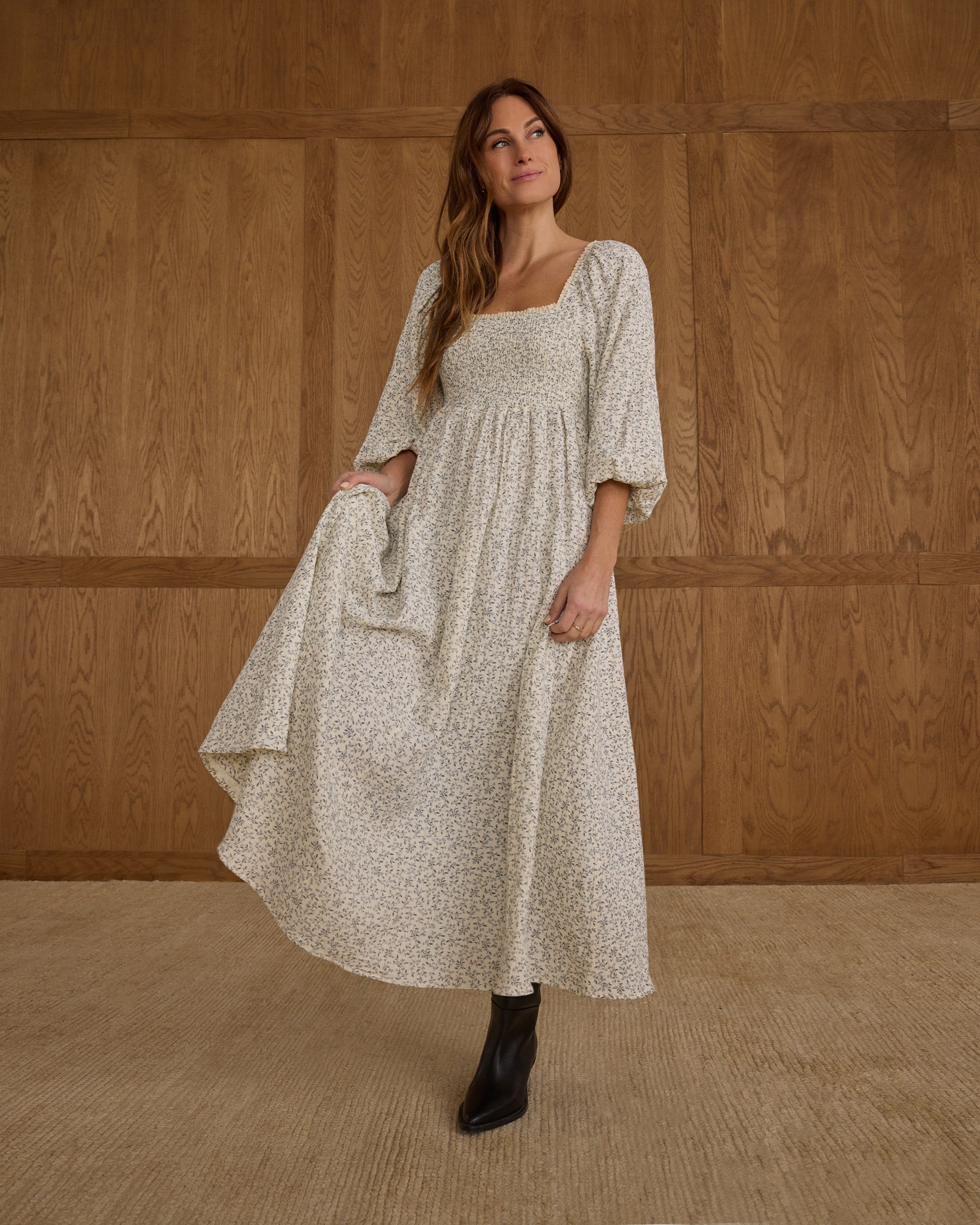 Della Dress || Blue Vines
