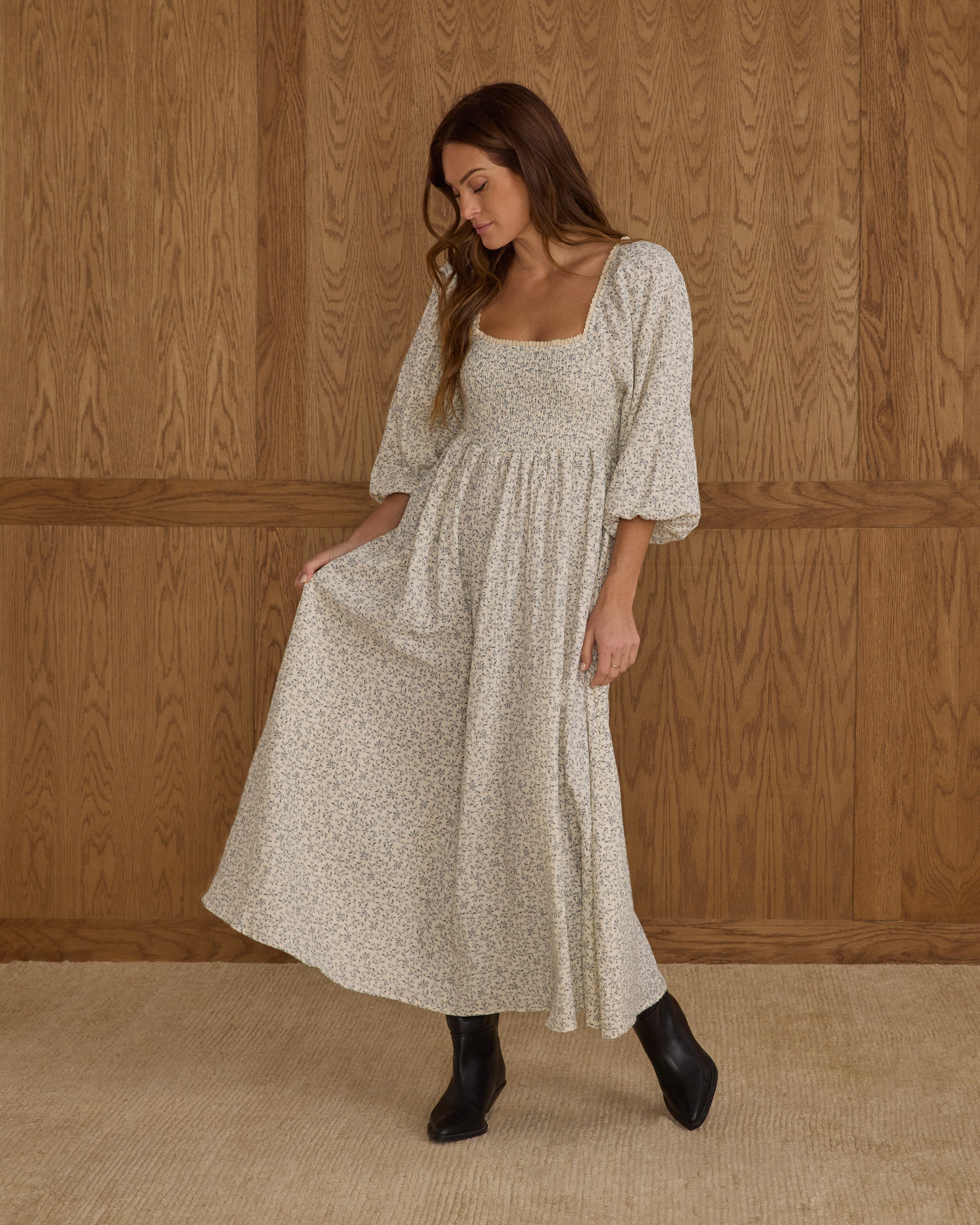 Della Dress || Blue Vines