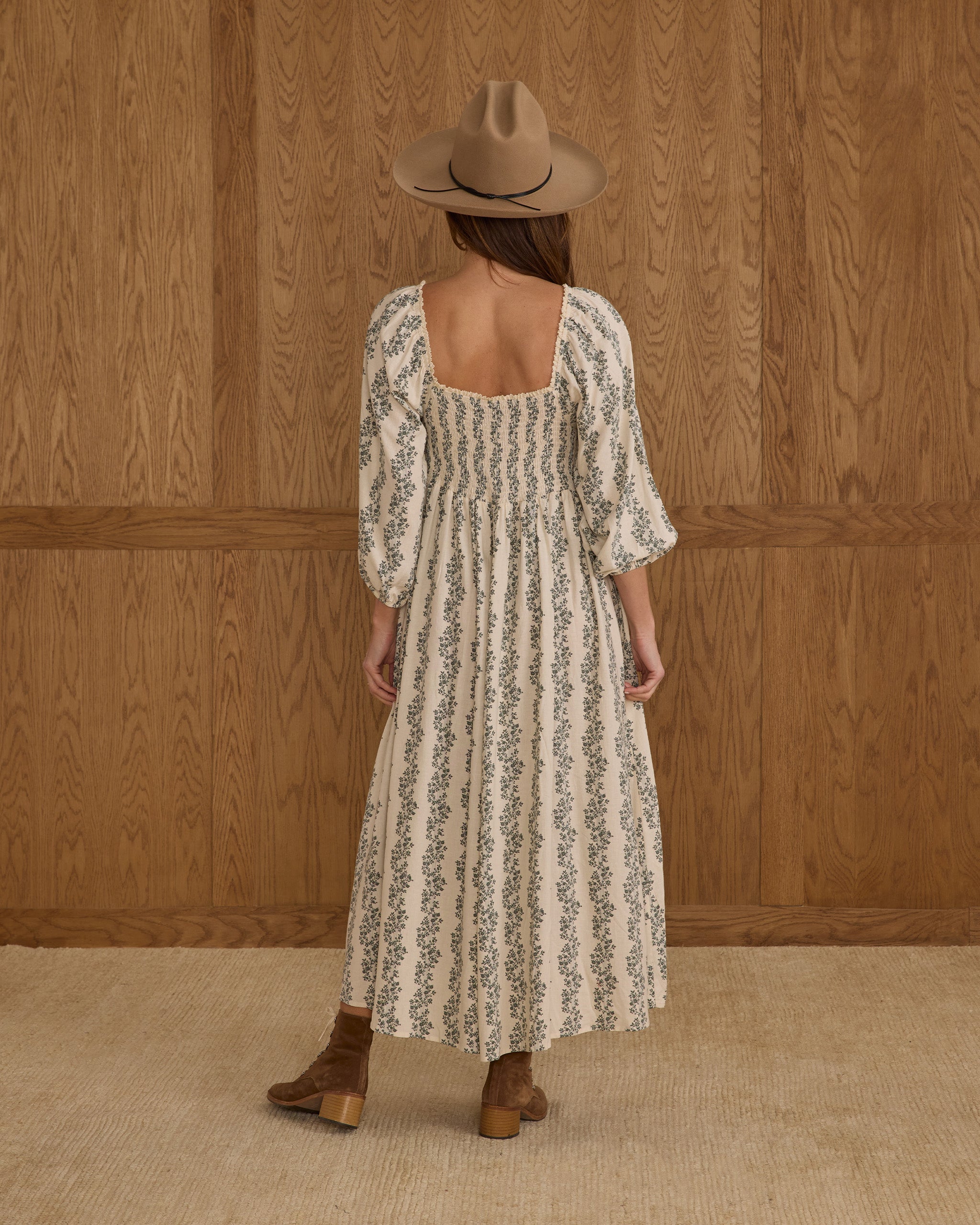Della Dress || Green Vines