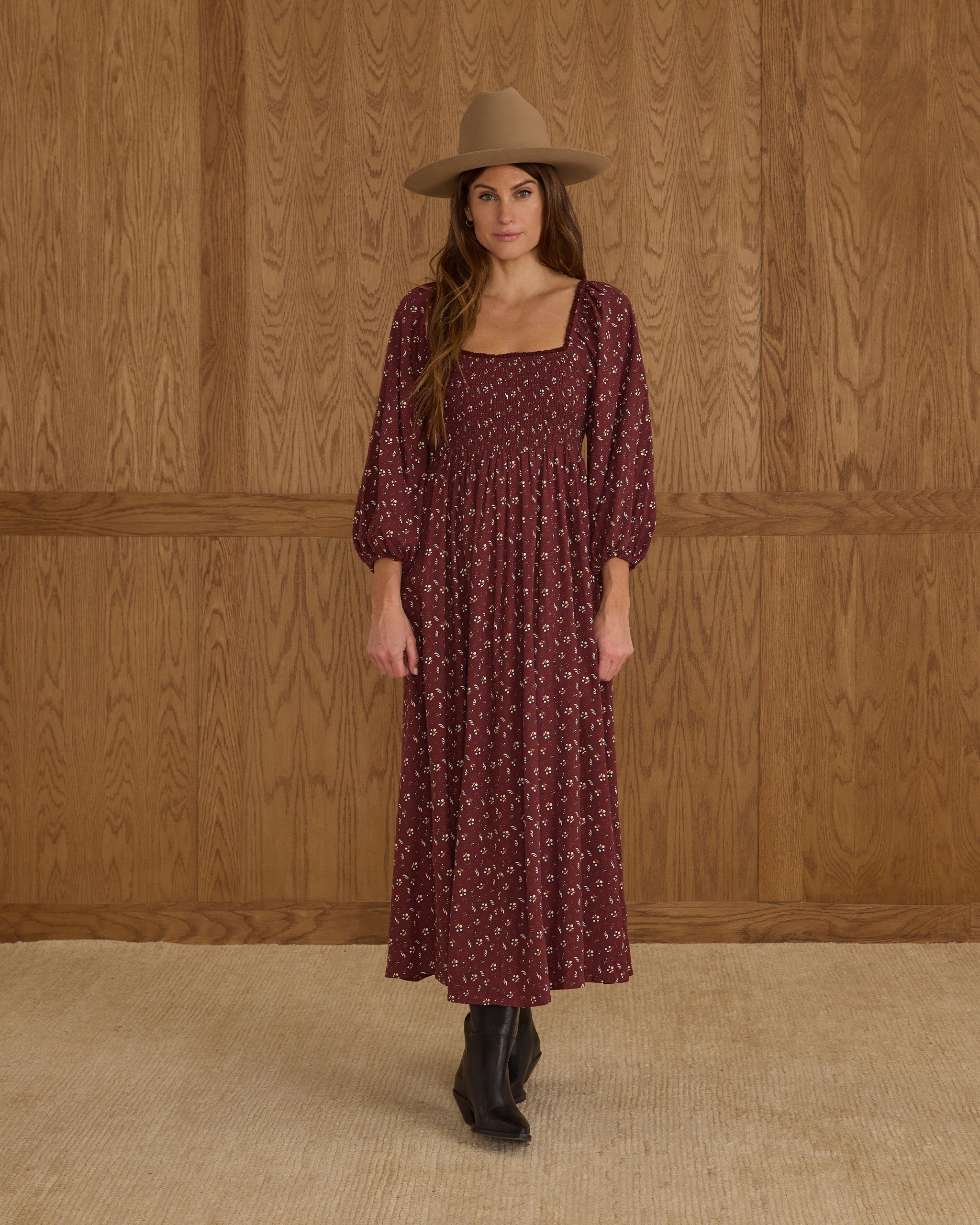 Della Dress || Harvest Berry - LAST ONE XS