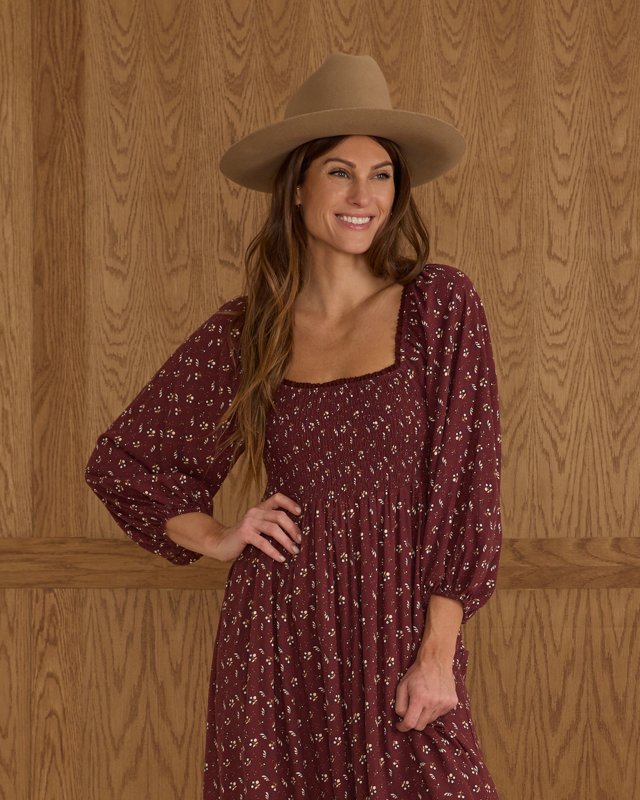 Della Dress || Harvest Berry - LAST ONE XS
