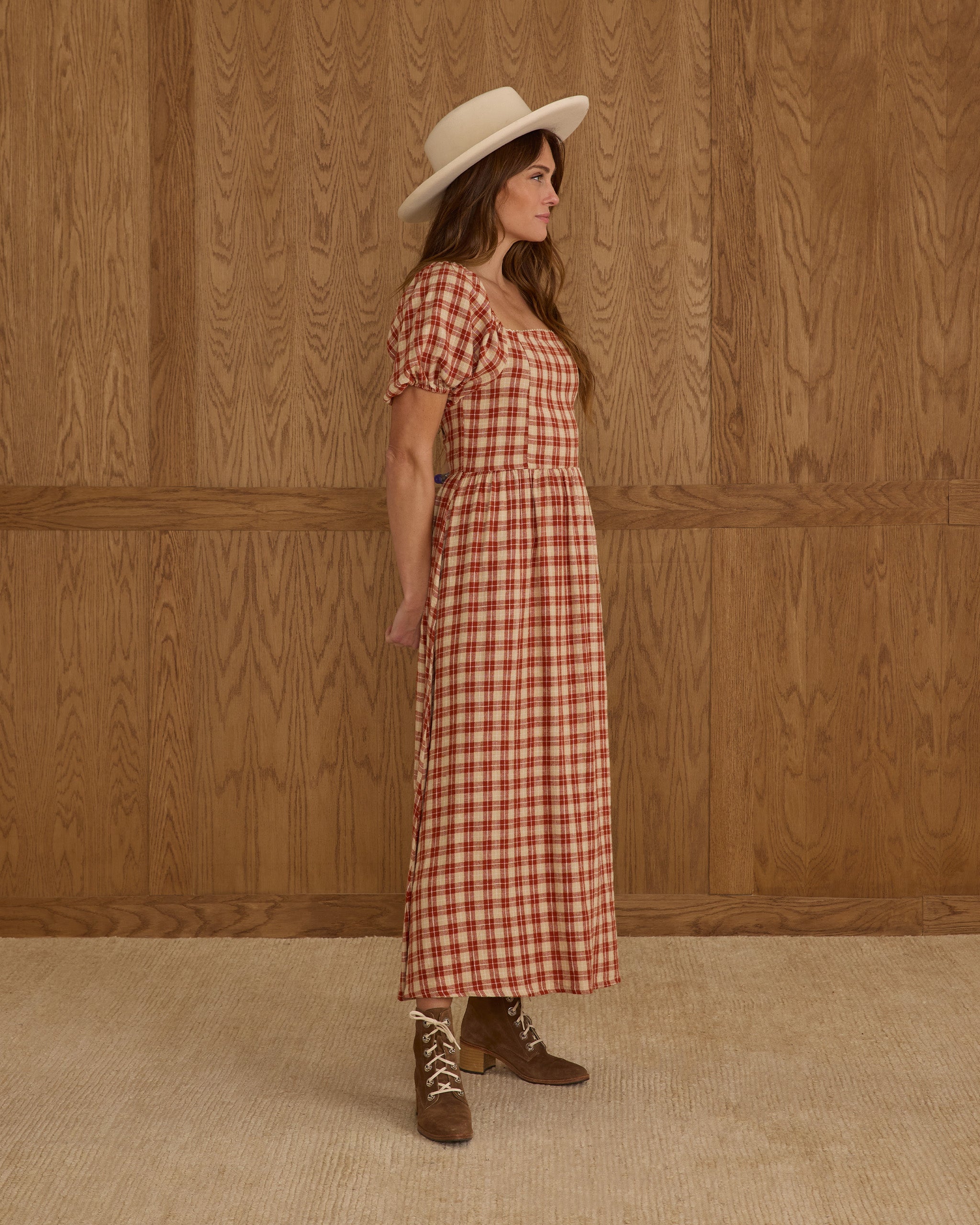 Chiara Dress || Red Plaid