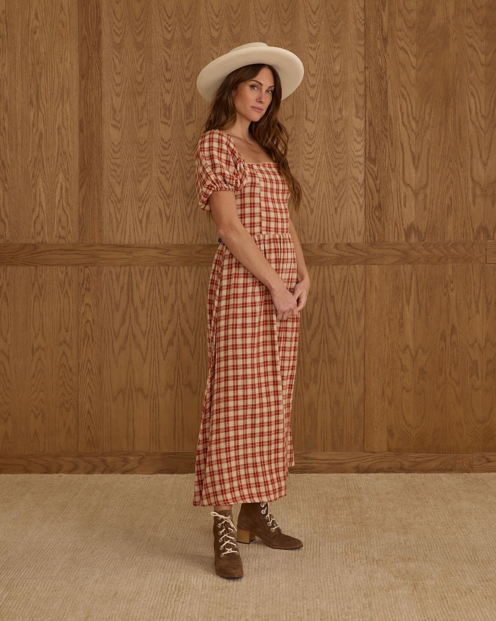 Chiara Dress || Red Plaid
