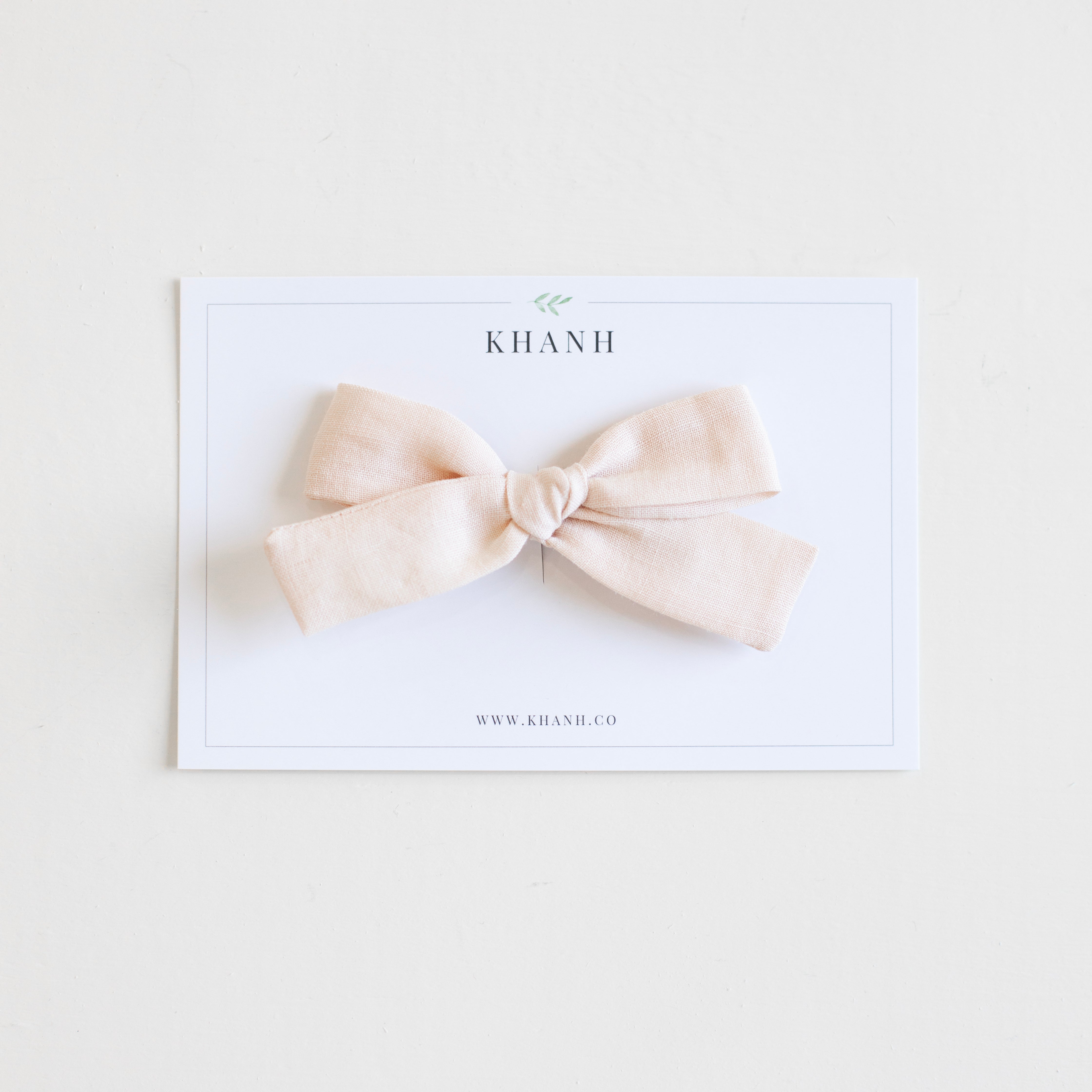 Rosewater || Medium Hand Tied Bow