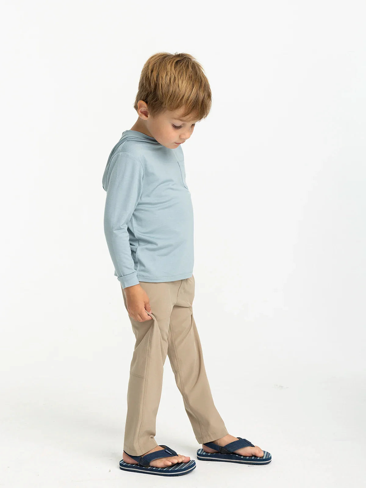 Boy's Bamboo Shade Hoodie || Ocean Mist - Toddler