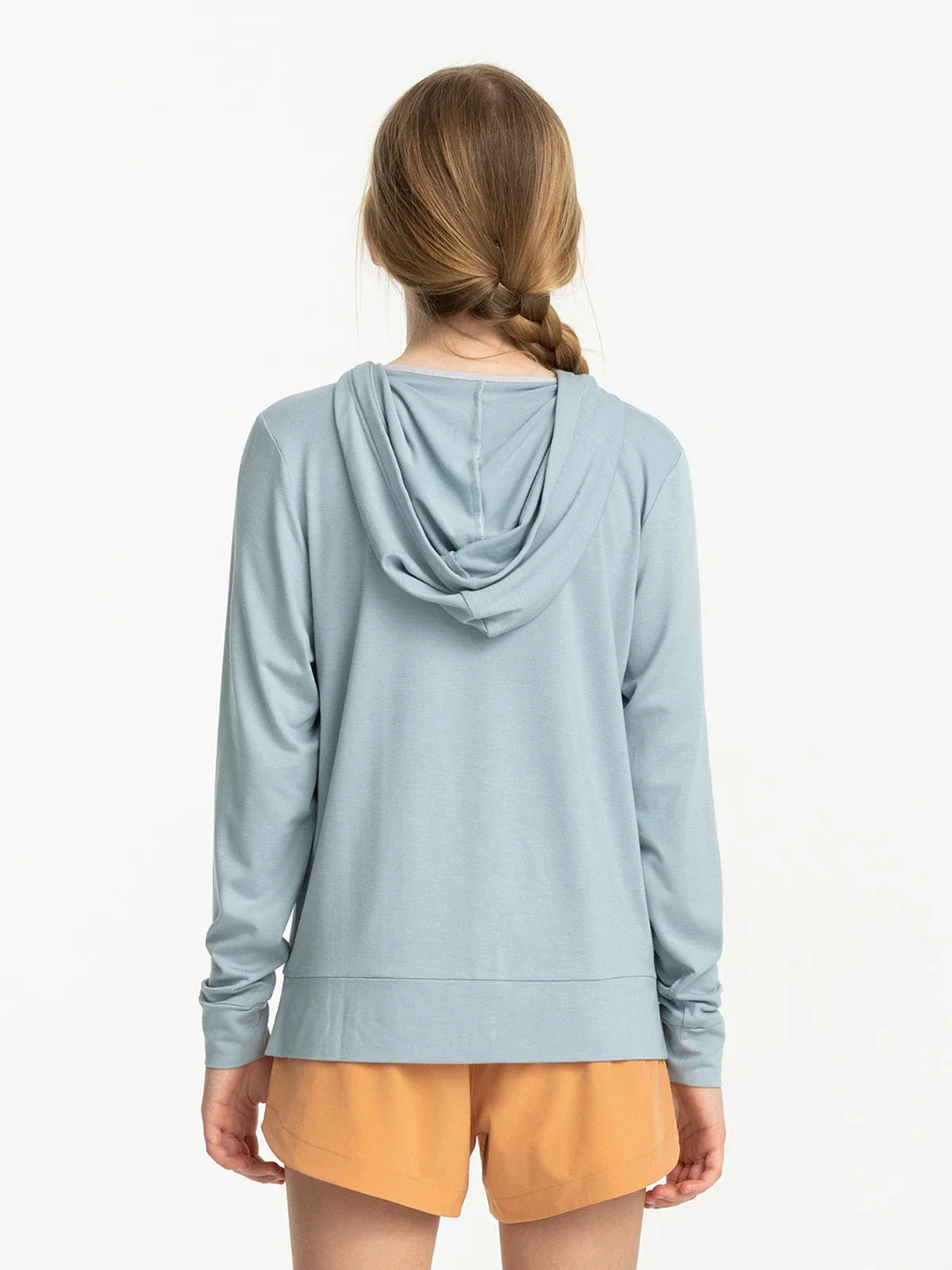 Girls' Bamboo Shade Hoodie || Ocean Mist - Youth