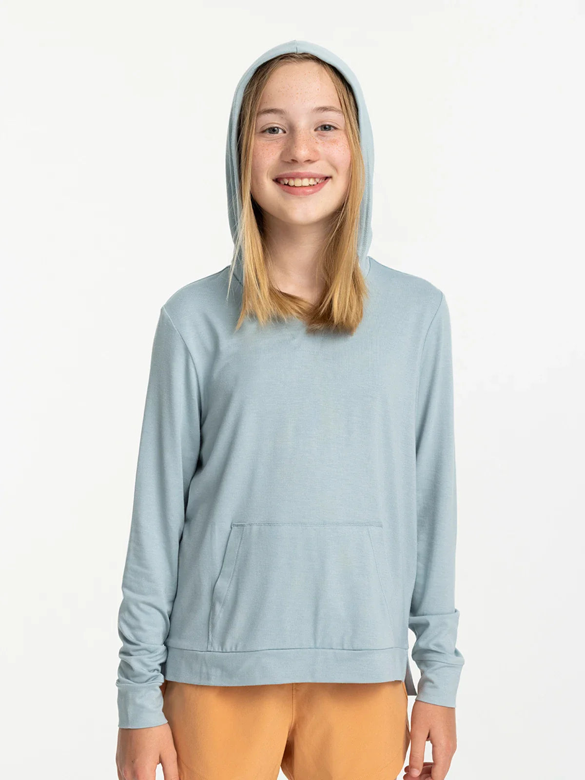Girls' Bamboo Shade Hoodie || Ocean Mist - Youth