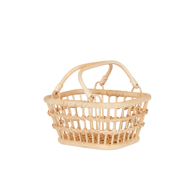 Rattan Tarry Basket || Wheat