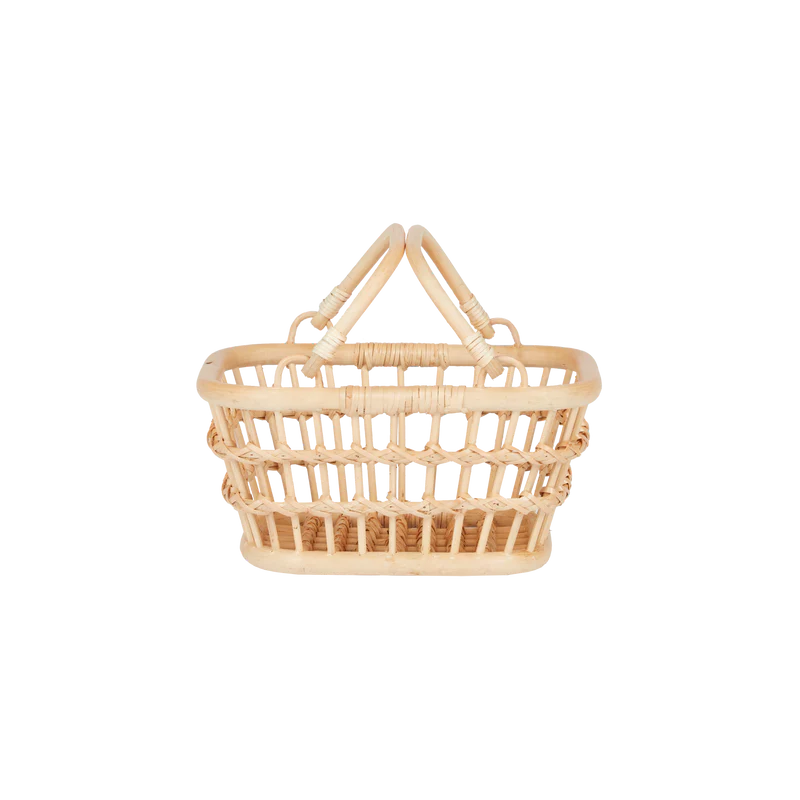 Rattan Tarry Basket || Wheat