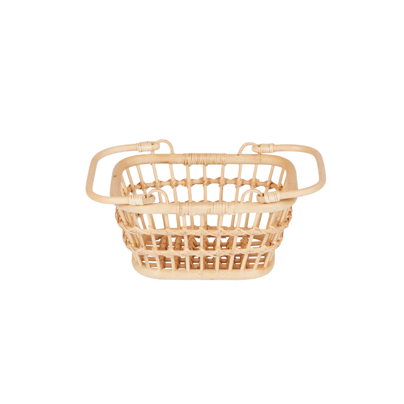 Rattan Tarry Basket || Wheat