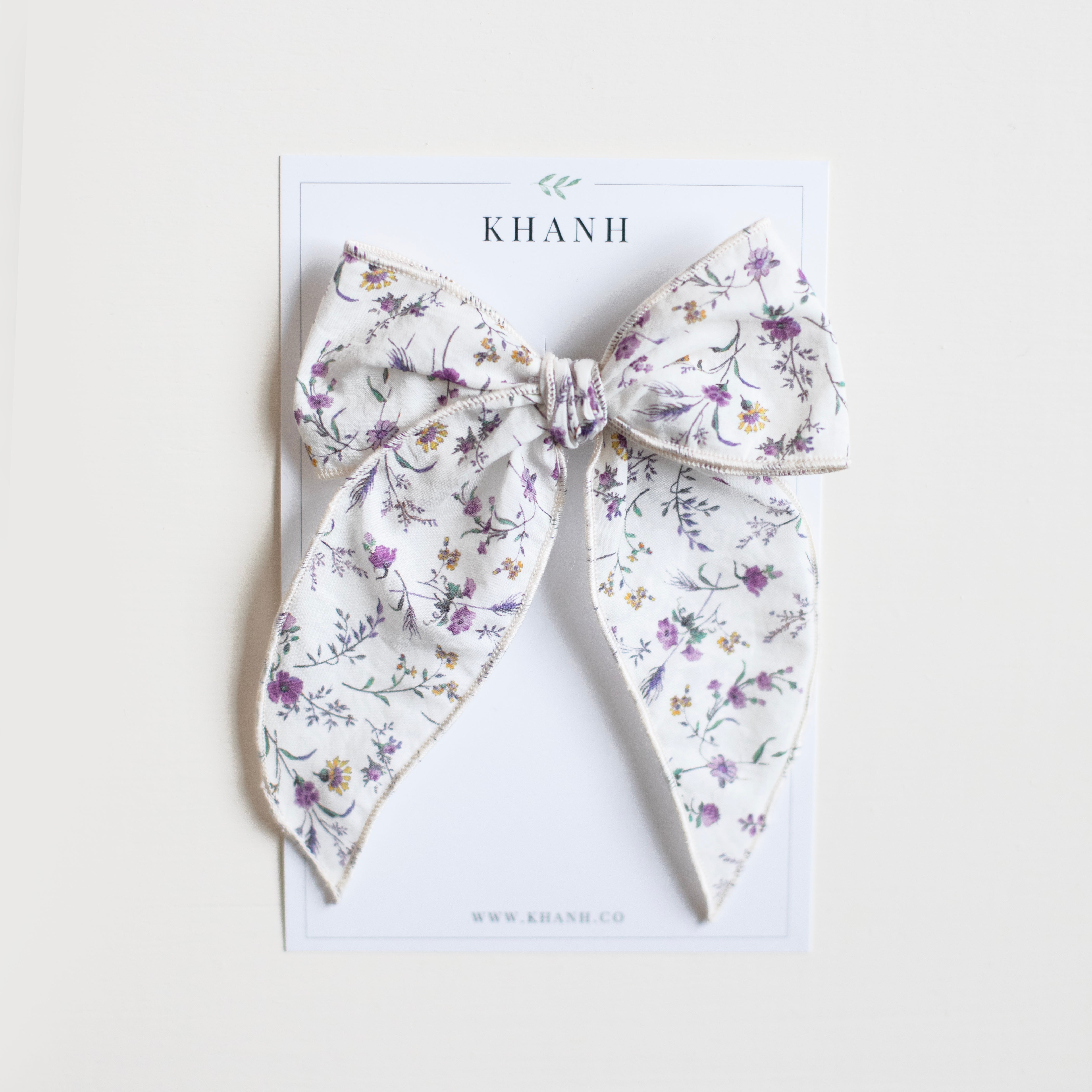 Wisteria Floral || Oversized Whimsical Bow