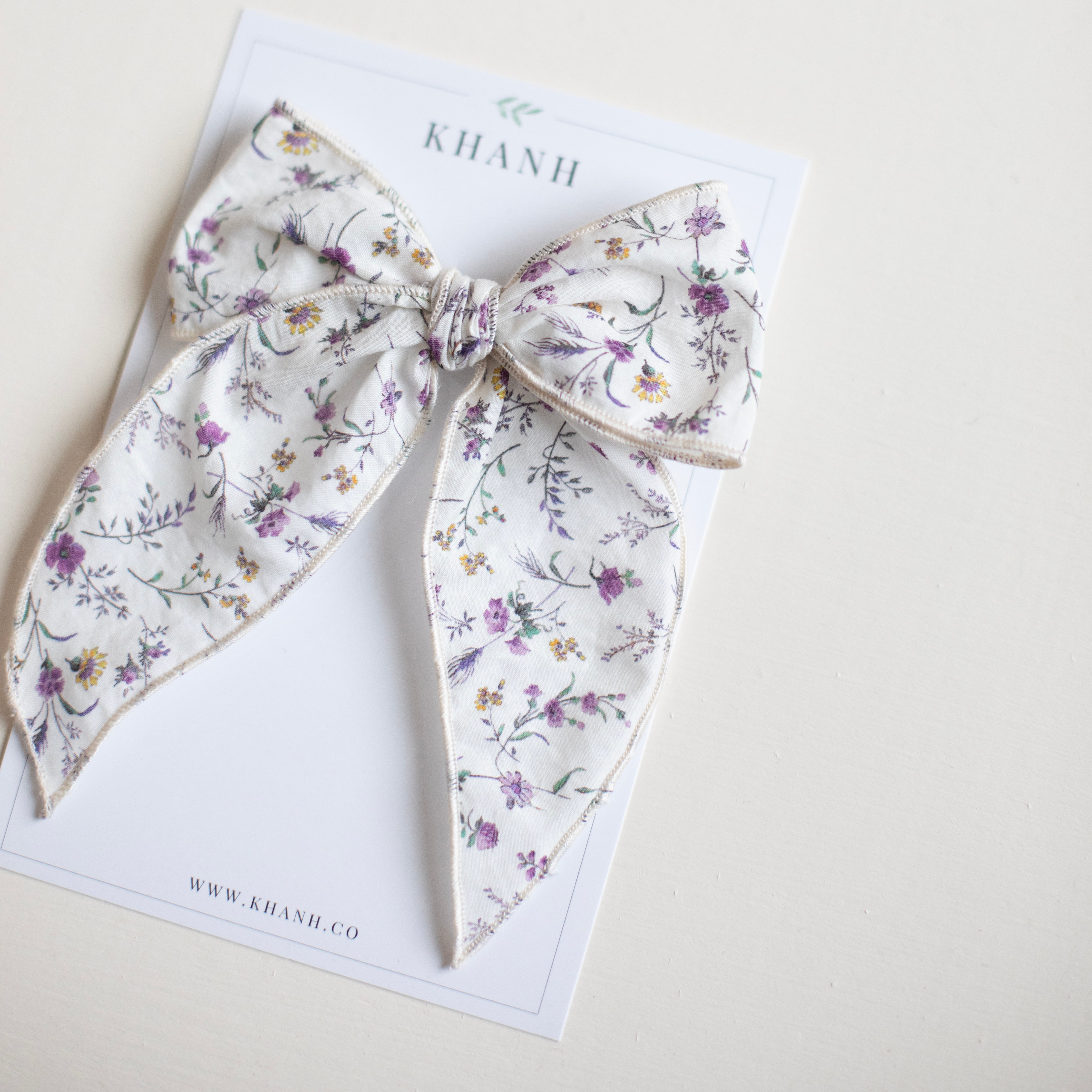 Wisteria Floral || Oversized Whimsical Bow