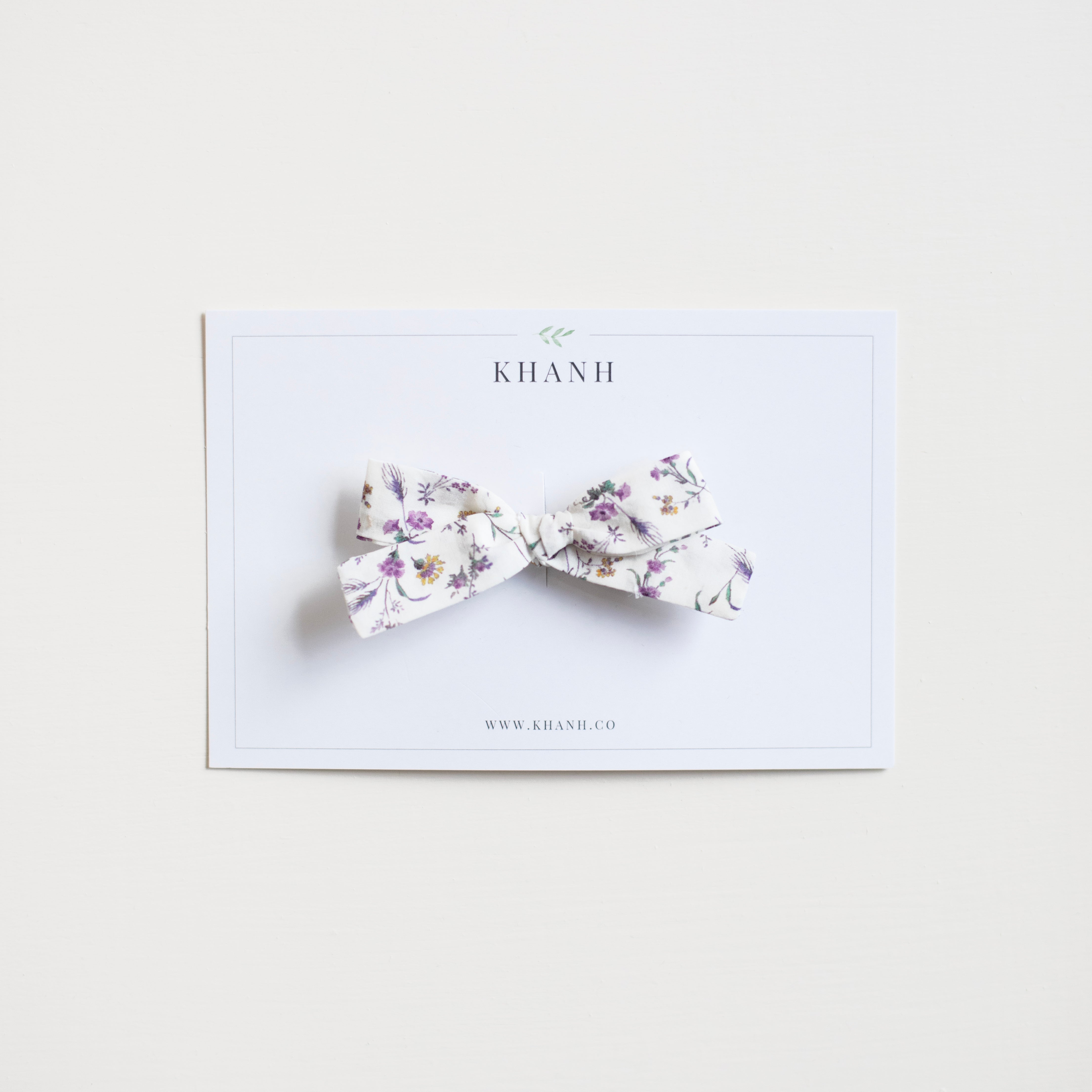 Wisteria || Petite Hand-Tied Bow