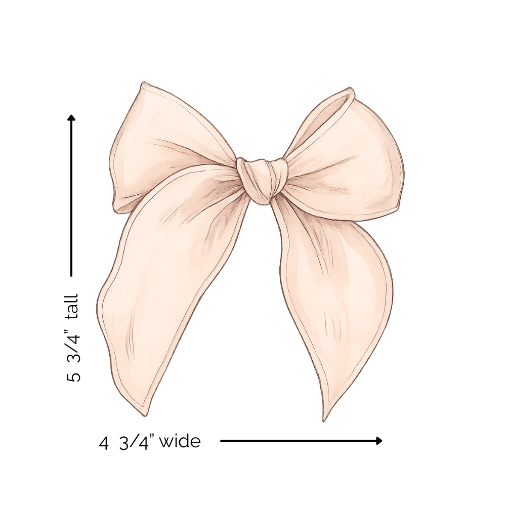 Natural || Oversized Whimsical Bow