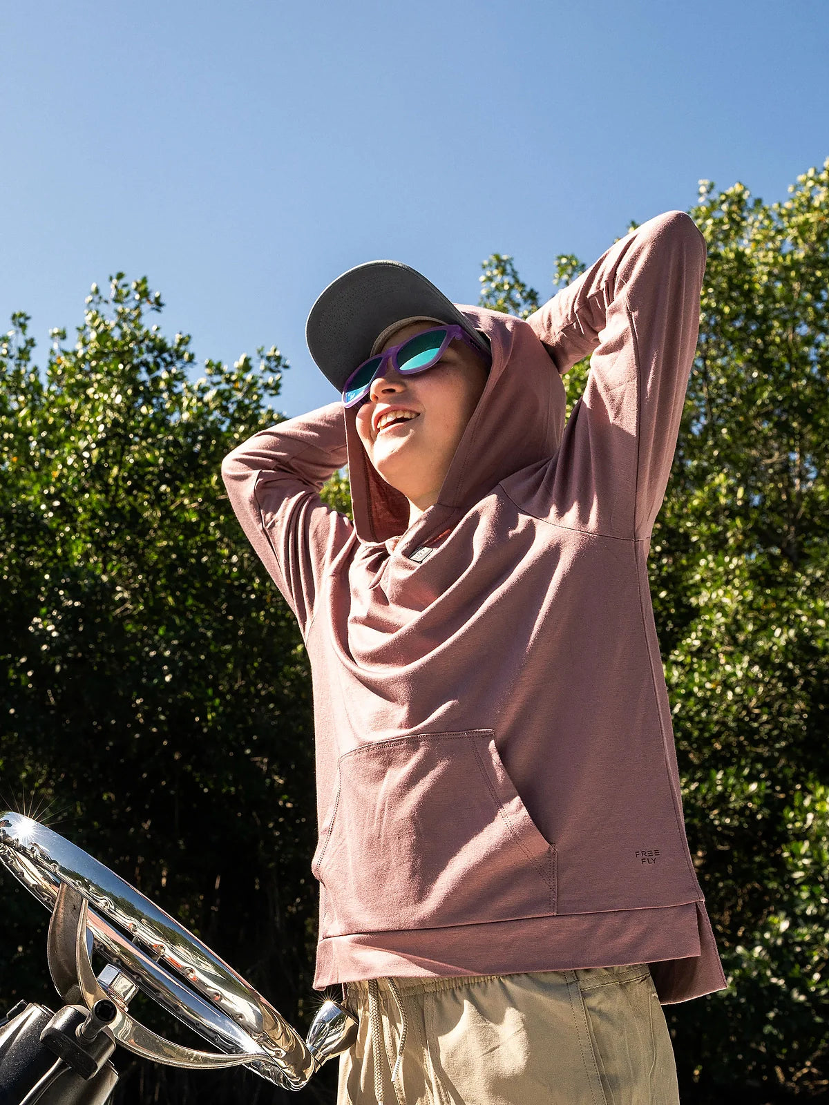 Girls' Bamboo Shade Hoodie || Fig (Youth)