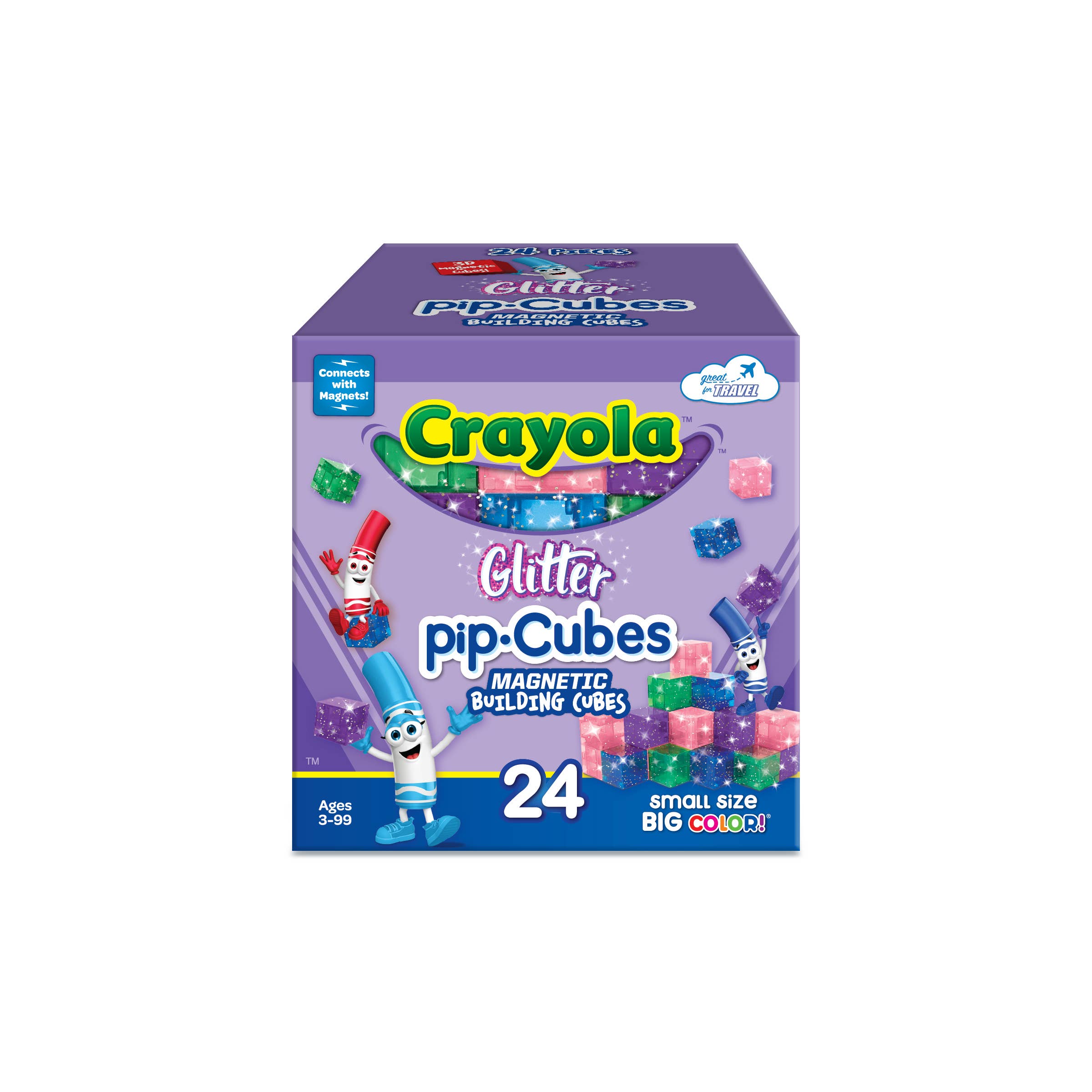 Crayola Glitter PIP Magnetic Cubes 24pc