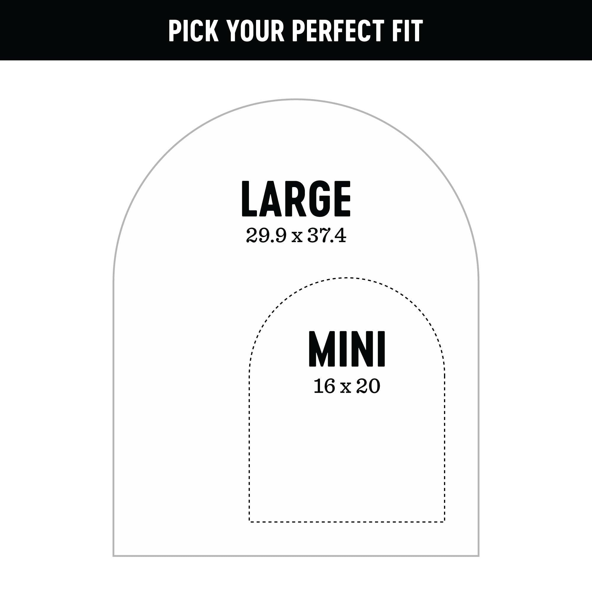 White Mini Arch Magnetic Wall Decal