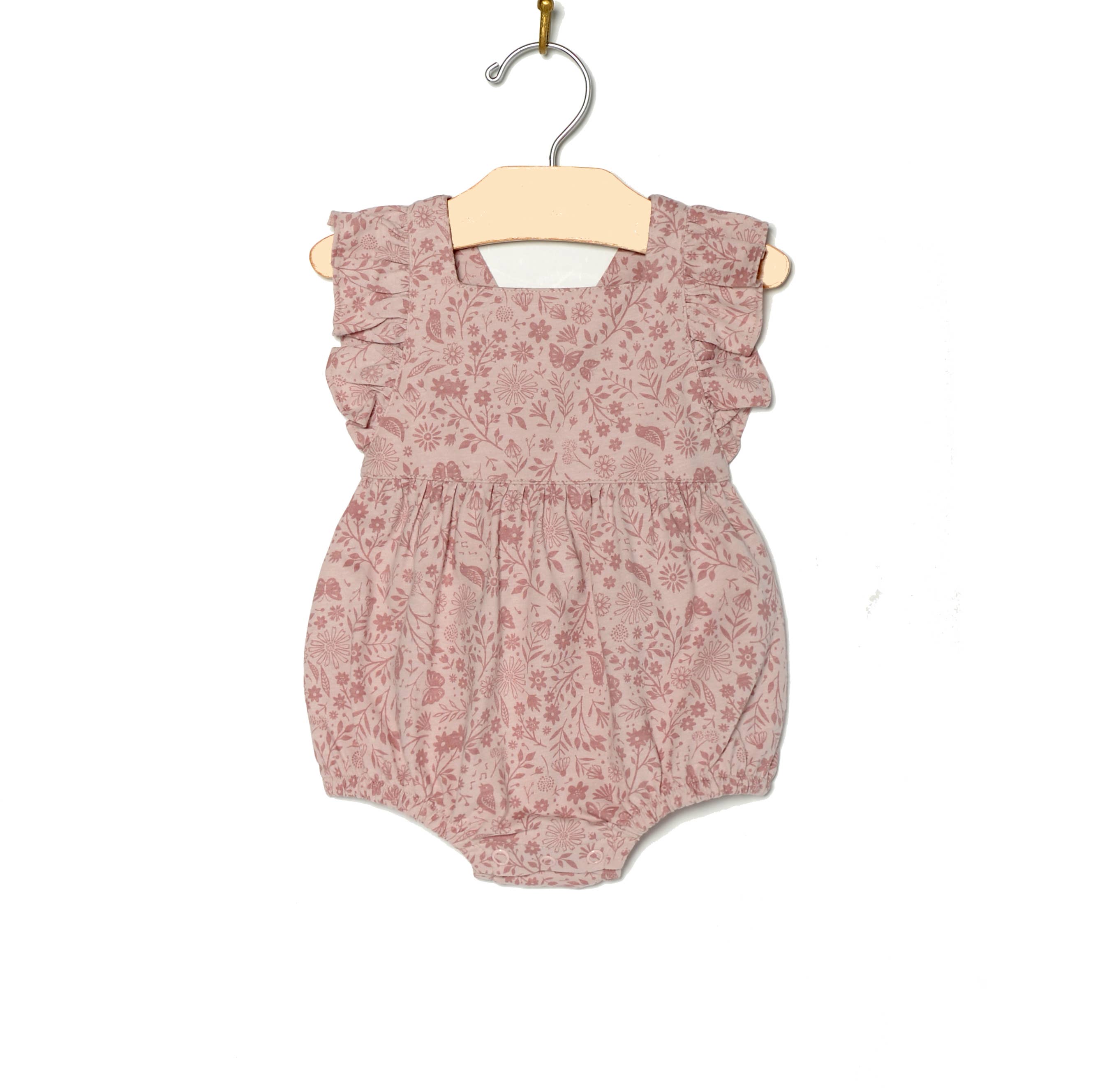 Overall Flutter Romper || Birds and Butterflies