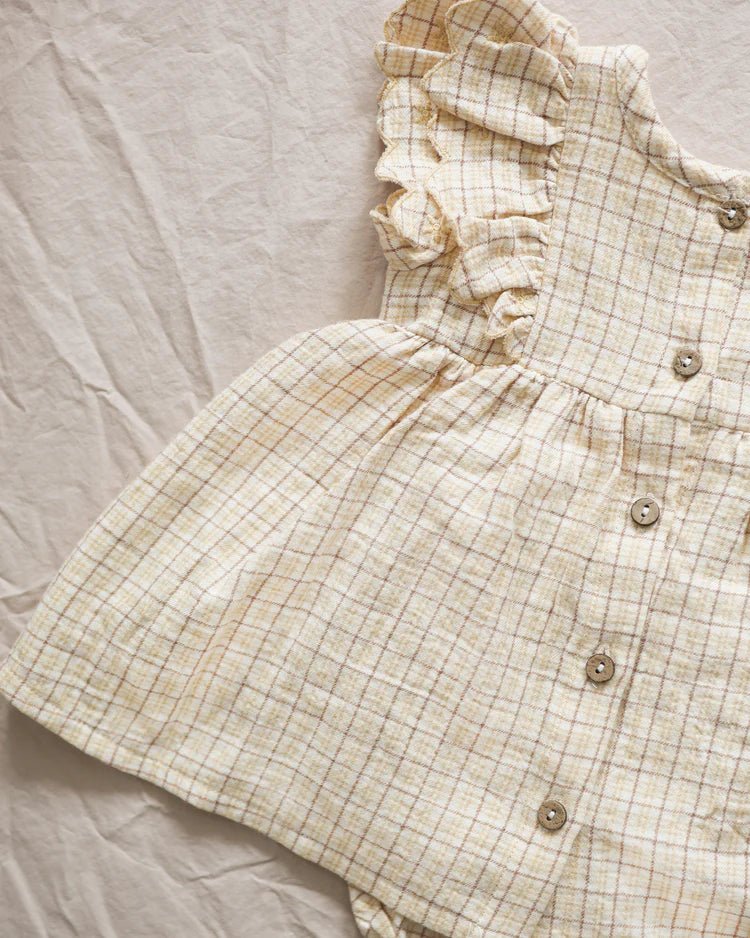 Alina Dress || Yellow Plaid
