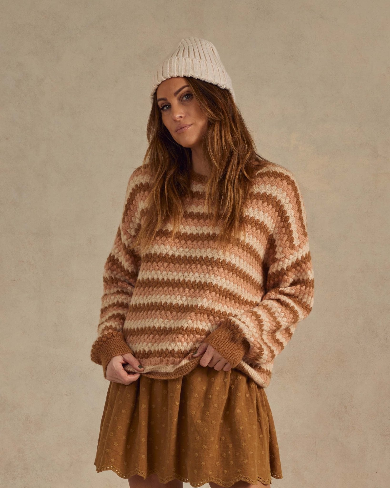 Aspen Sweater || Multi - Stripe - LAST ONE XL
