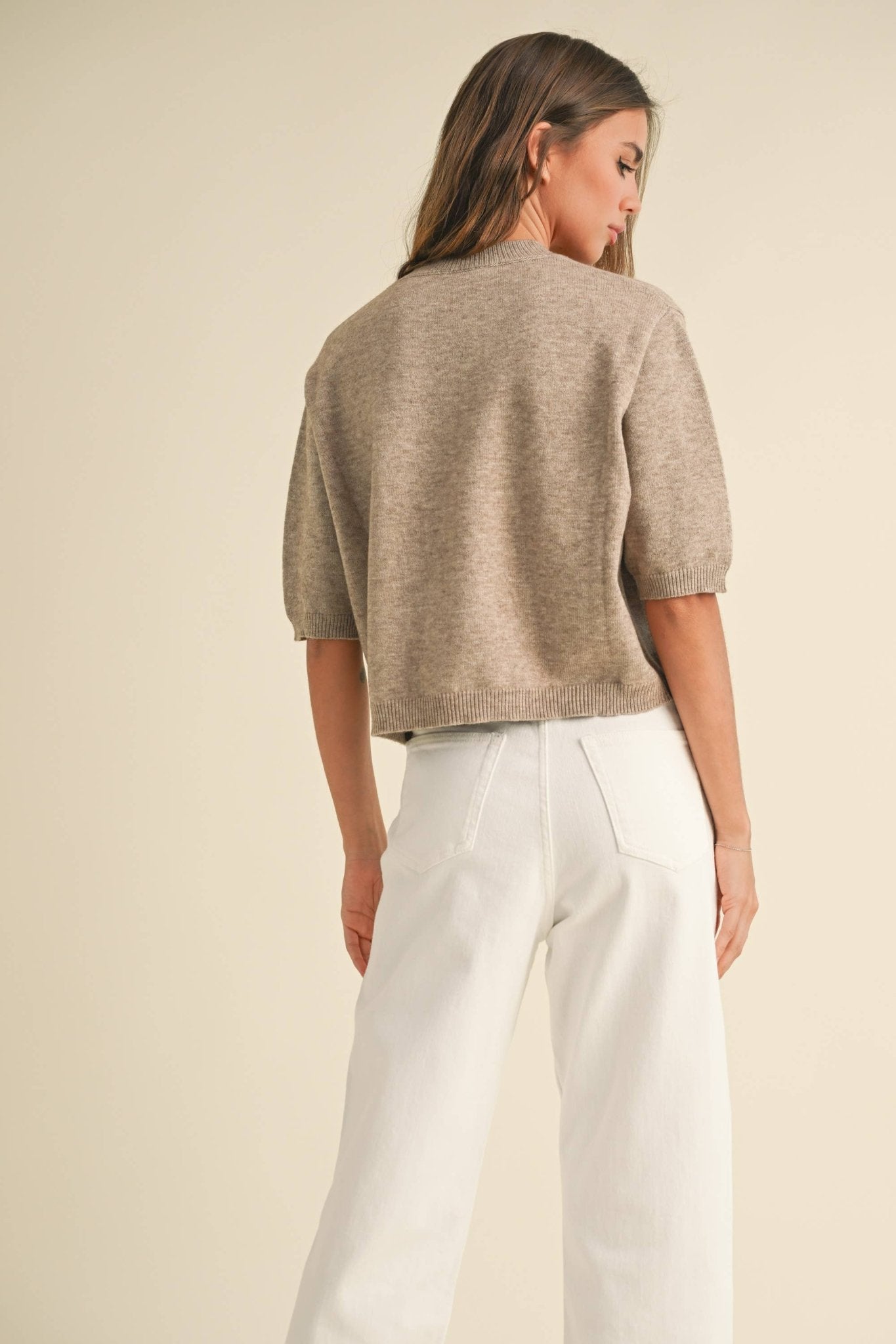 Aurora Sweater Top | Mocha