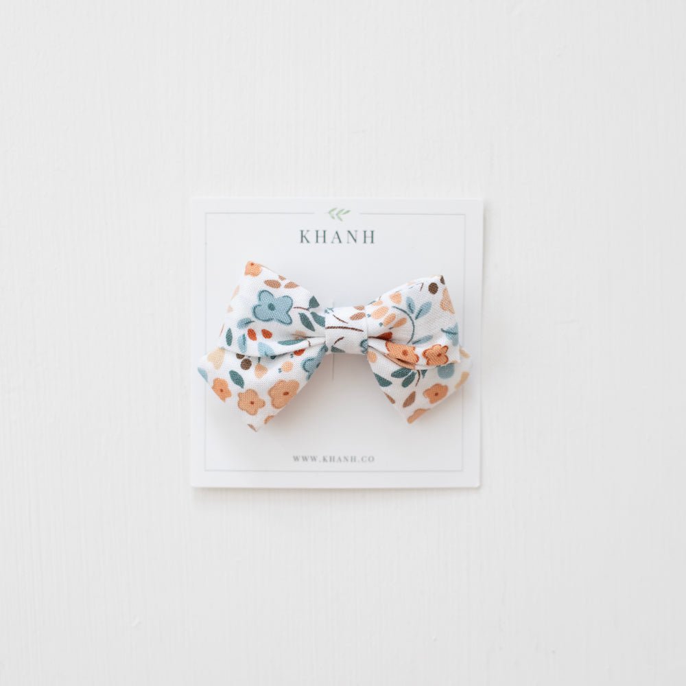 Autumn Floral (White) | Petite Sailor Bow