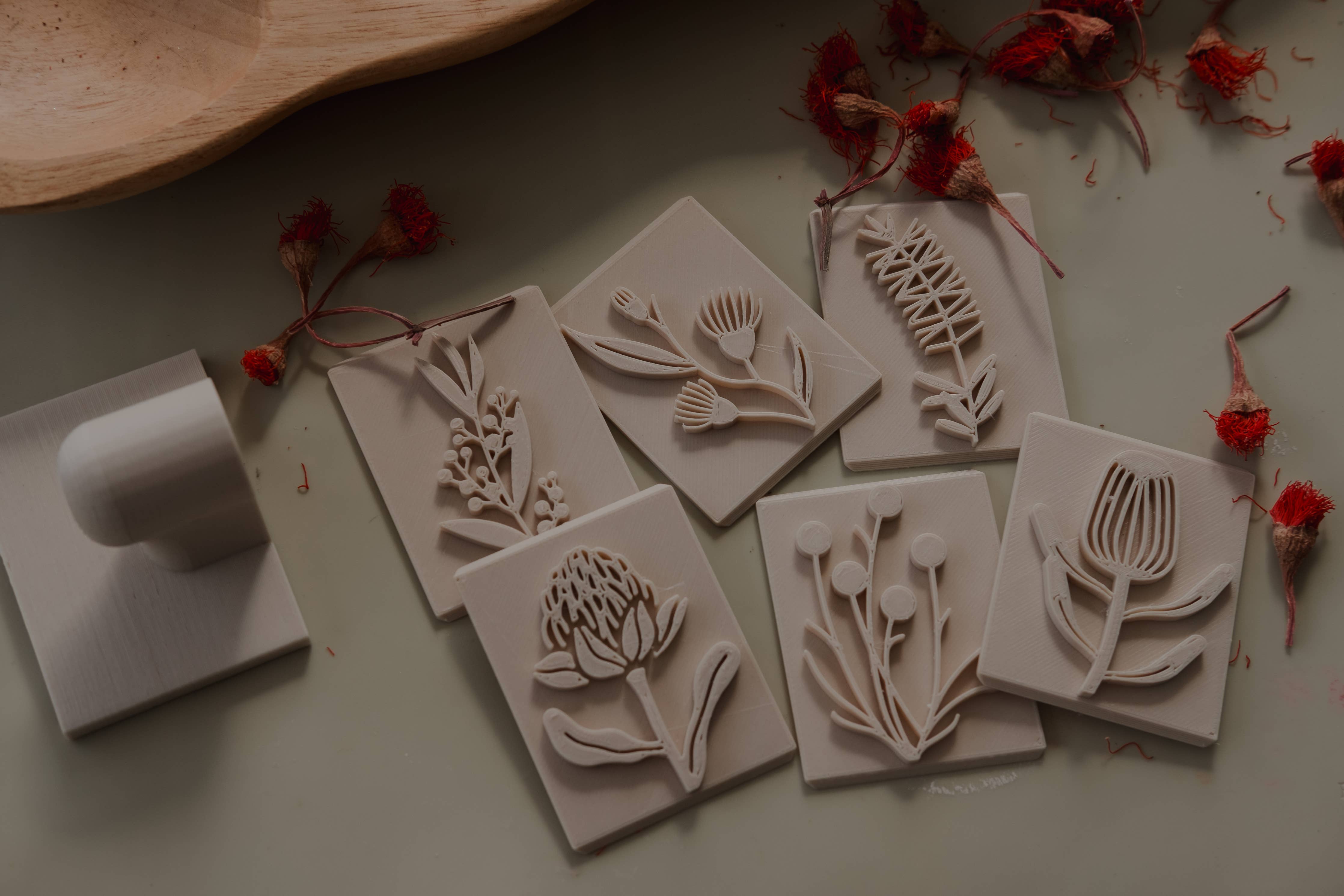 Native Flower Playdough Stamp Set