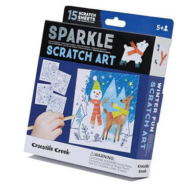 Sparkle Scratch Art - Winter Fun