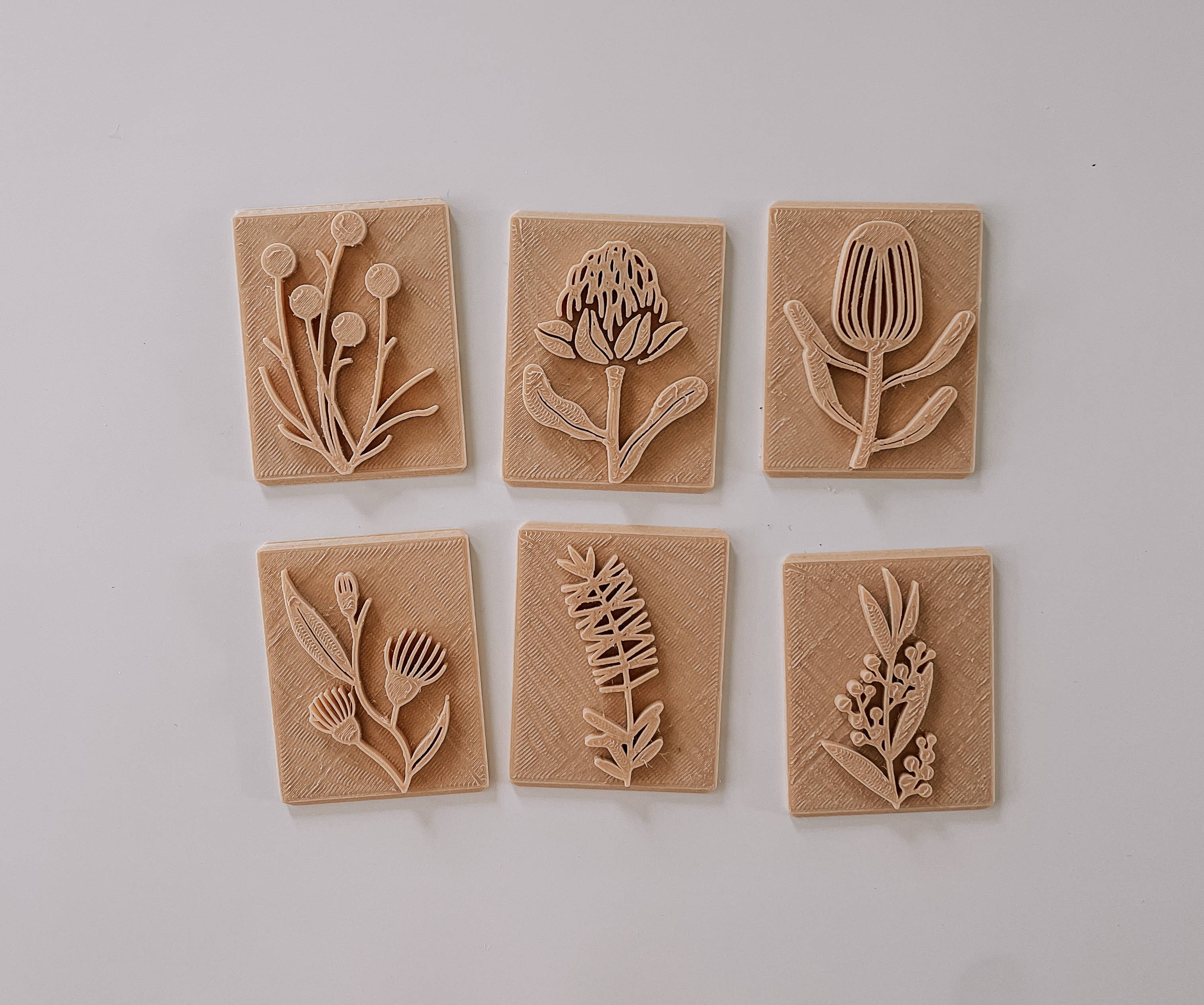 Native Flower Playdough Stamp Set