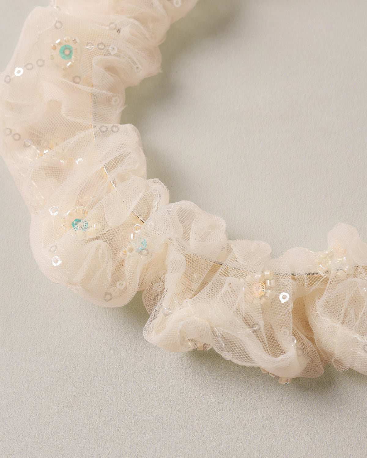 GATHERED HEADBAND || IVORY