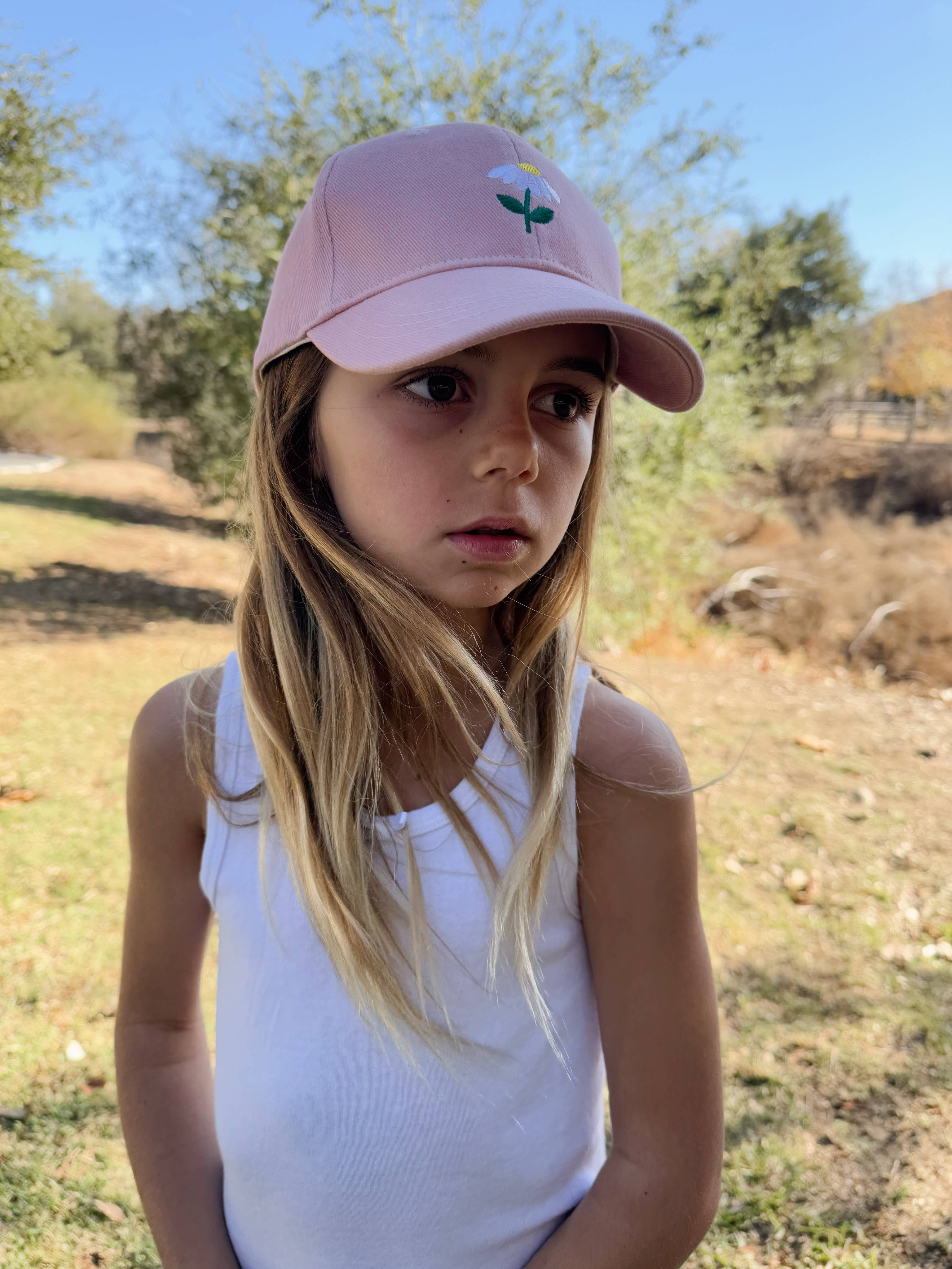 Girls Baseball Hat - Daisy Patch