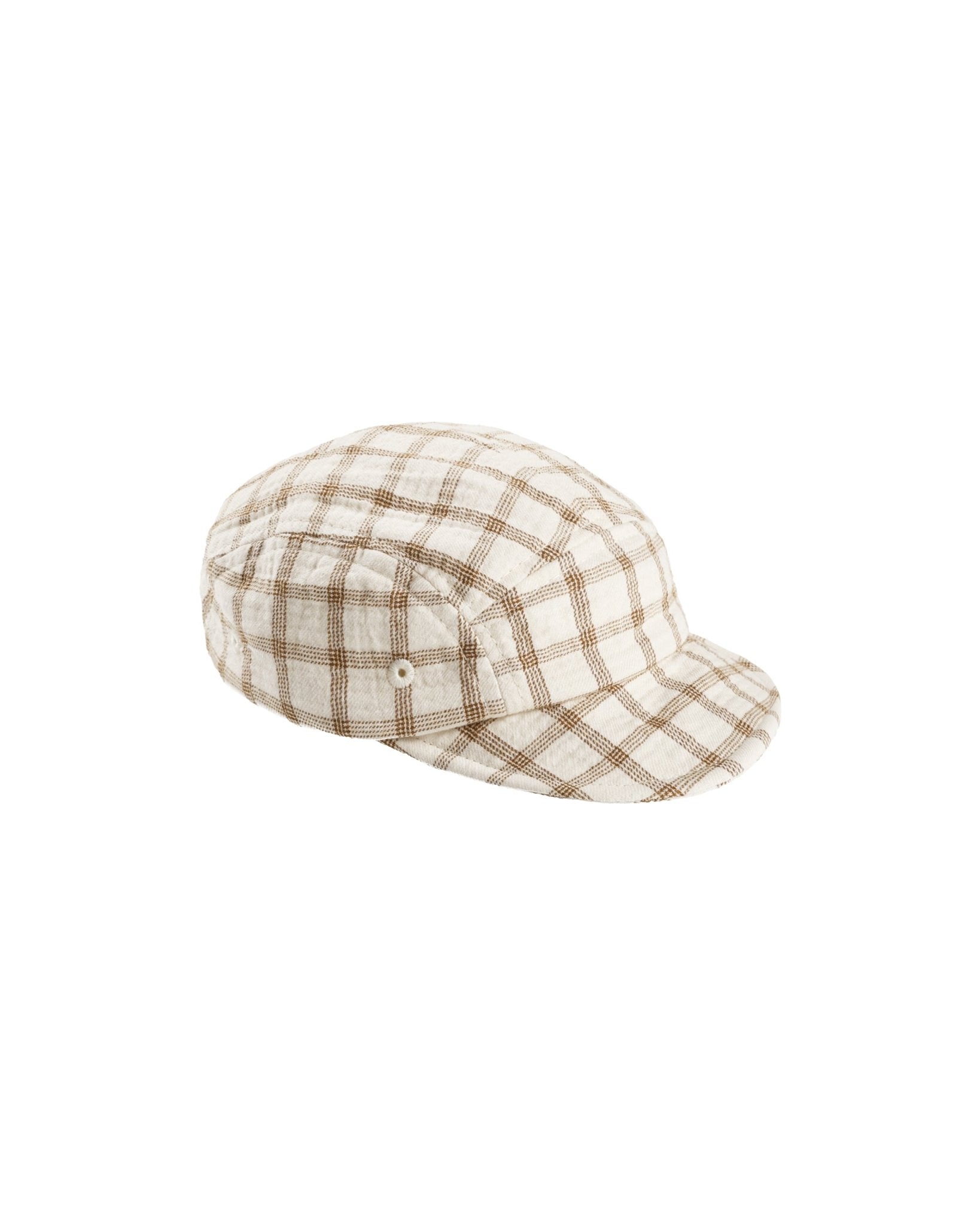 Baby Cap || Cinnamon Check
