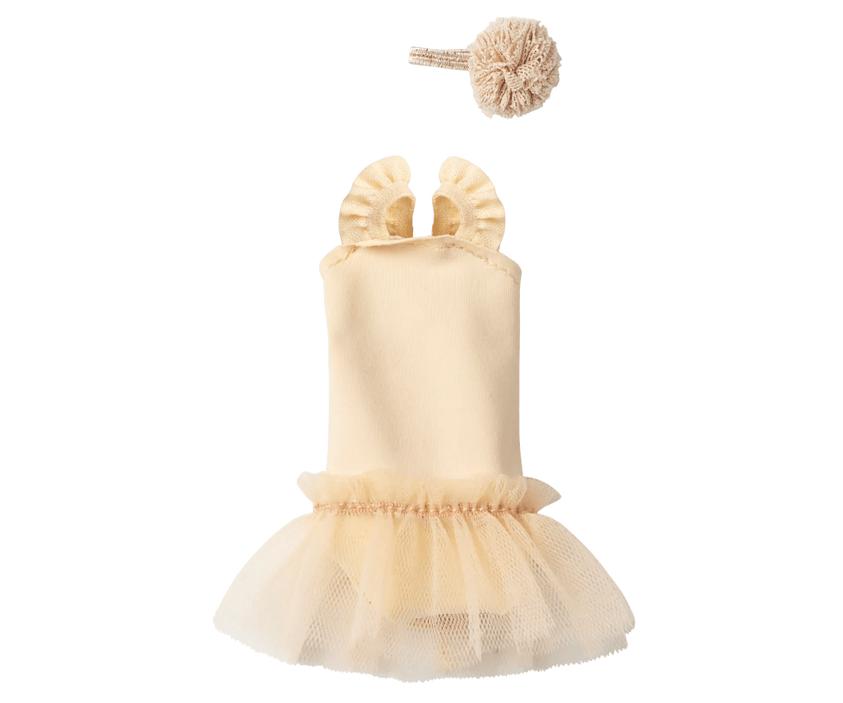 Ballet suit and skirt cream, Size 1