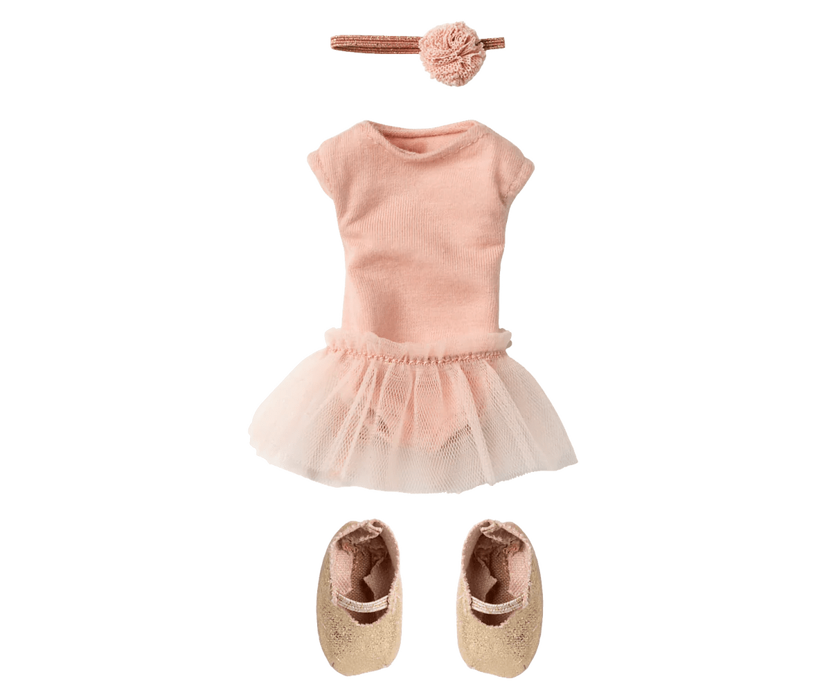 Ballet suit and skirt rose, Size 2