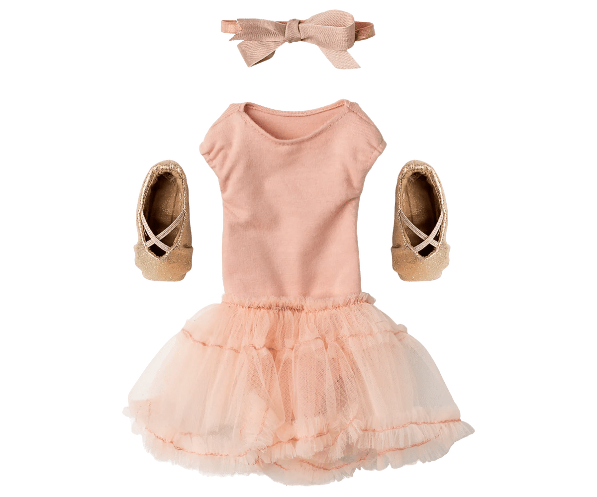 Ballet suit and skirt rose, Size 3