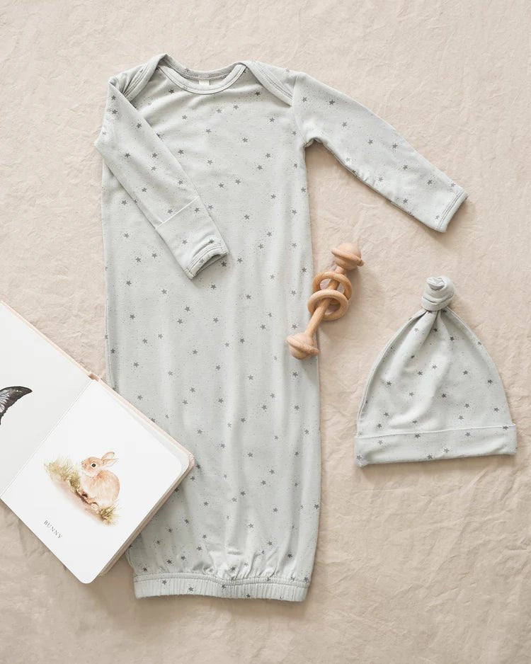 Bamboo Baby Gown + Hat Set || Twinkle