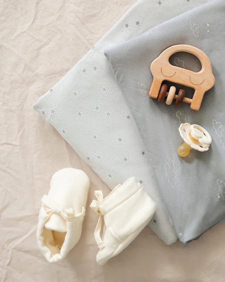 Bamboo Crib Sheet || Clouds