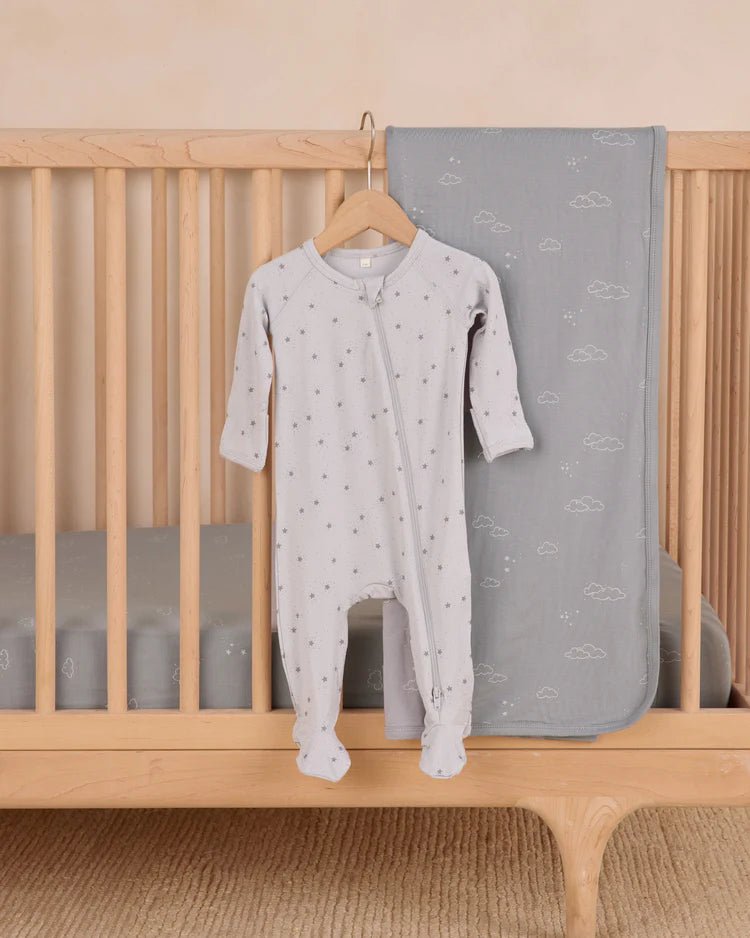 Bamboo Crib Sheet || Clouds